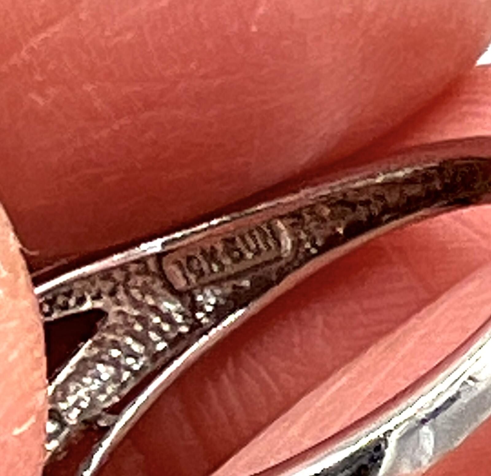Other 10K White Gold Channel-Set Diamonds Bypass/Modern Ring Size ONE SIZE - 4 Thumbnail