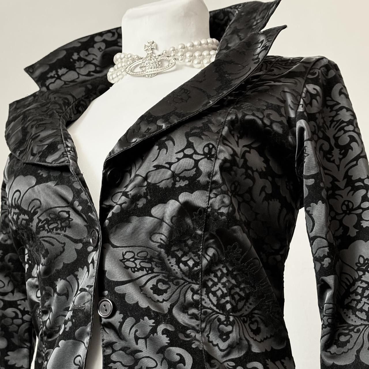 Vintage Gorgeous gothic avant - garde Victorian set suit Size S / US 4 / IT 40 - 4 Thumbnail