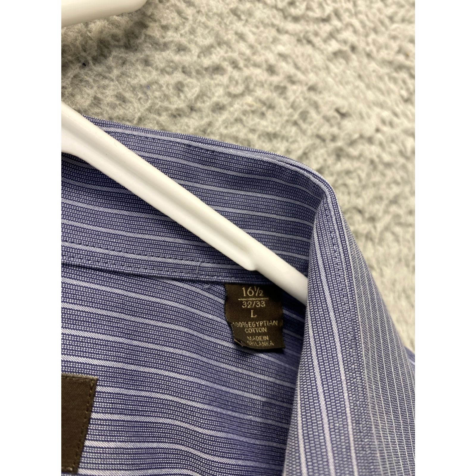 Tasso Elba Tasso Elba Men’s Large 16-16 1/2 Long Sleeve Shirt Gray Stripes 112-63 Button-Up Classic Preppy All Seasons Size US L / EU 52-54 / 3 - 4 Thumbnail