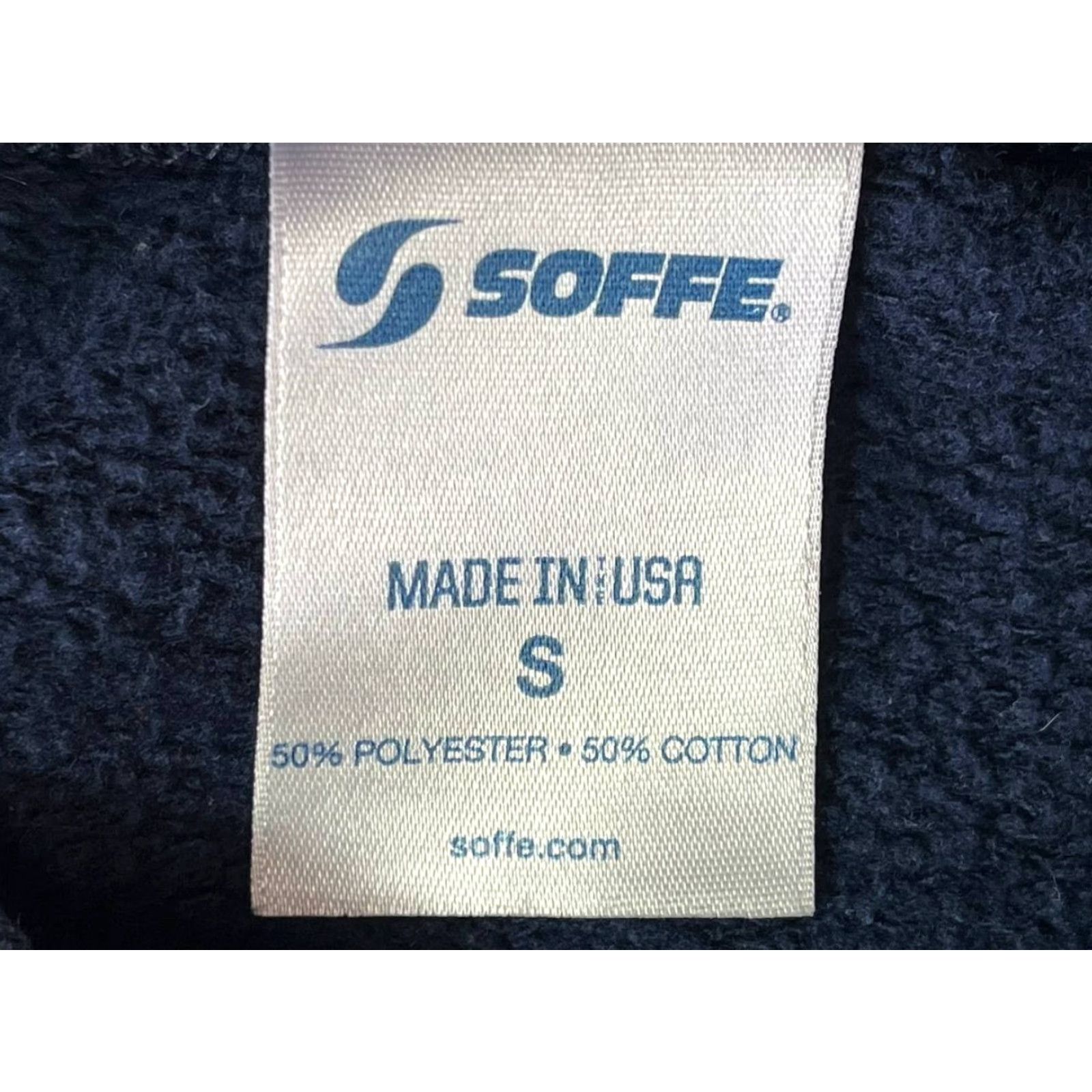 Soffe VINTAGE Soffe NAVY FLEECE Sweatshirt Pullover Size S Crew Neck Men Regular Solid Logo 80s 90s Military USA Made Size US S / EU 44-46 / 1 - 7 Thumbnail