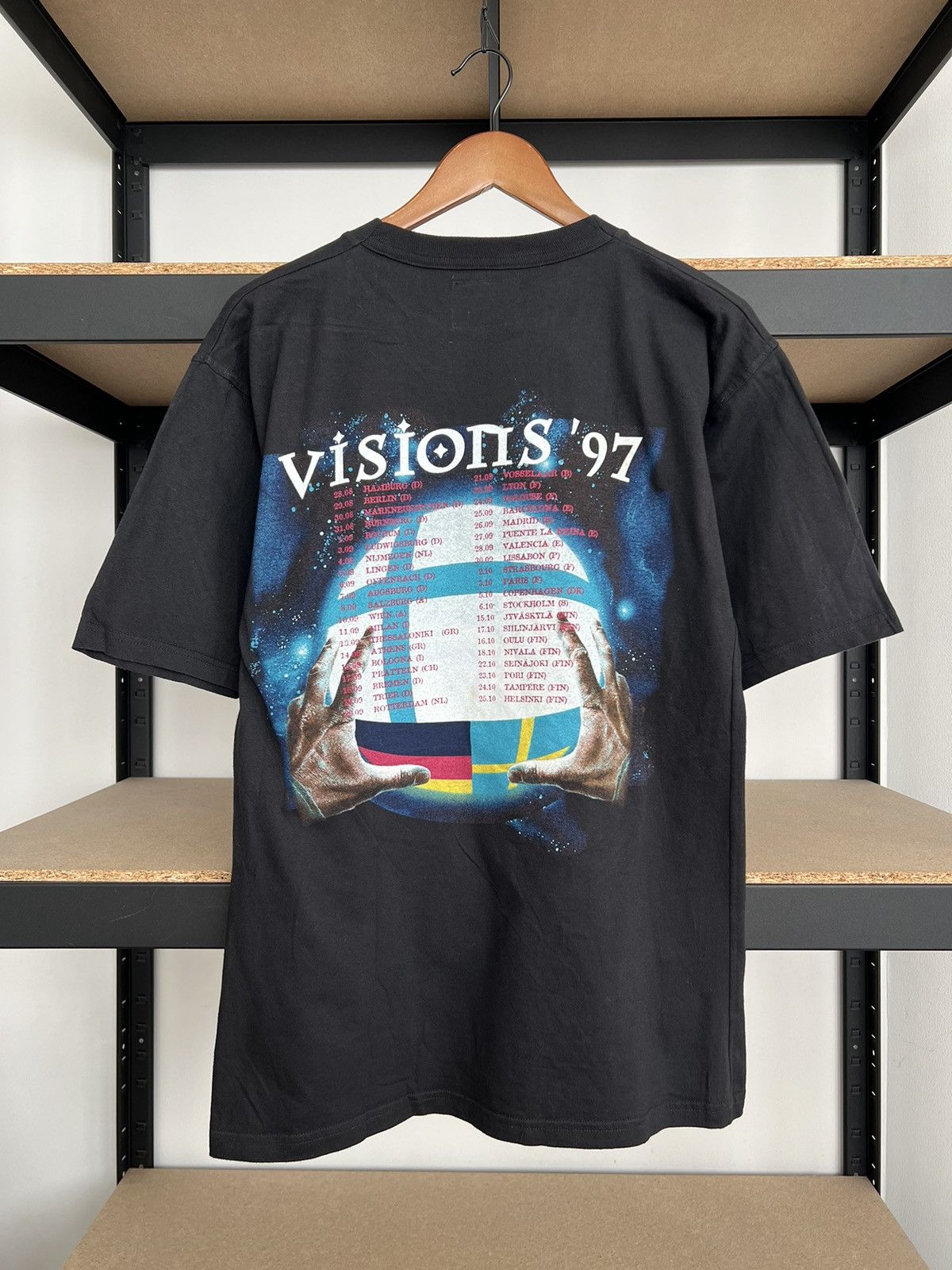 Band Tees Vintage 1997 Stratovarius Visions Metal Band T-shirt Size US L / EU 52-54 / 3 - 3 Thumbnail
