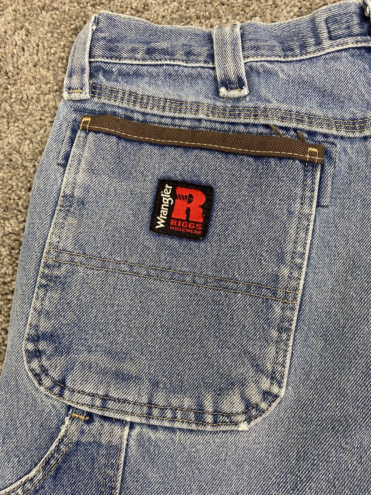 Vintage × Wrangler Y2k wrangler riggs workwear carpenter jorts Size US 35 - 3 Thumbnail
