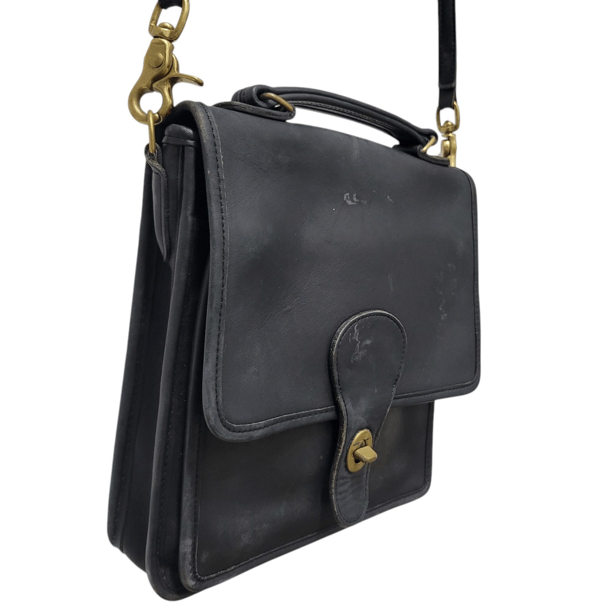Coach Coach Vintage 0812-225 Leather Crossbody Turnlock Closure Size ONE SIZE - 5 Thumbnail