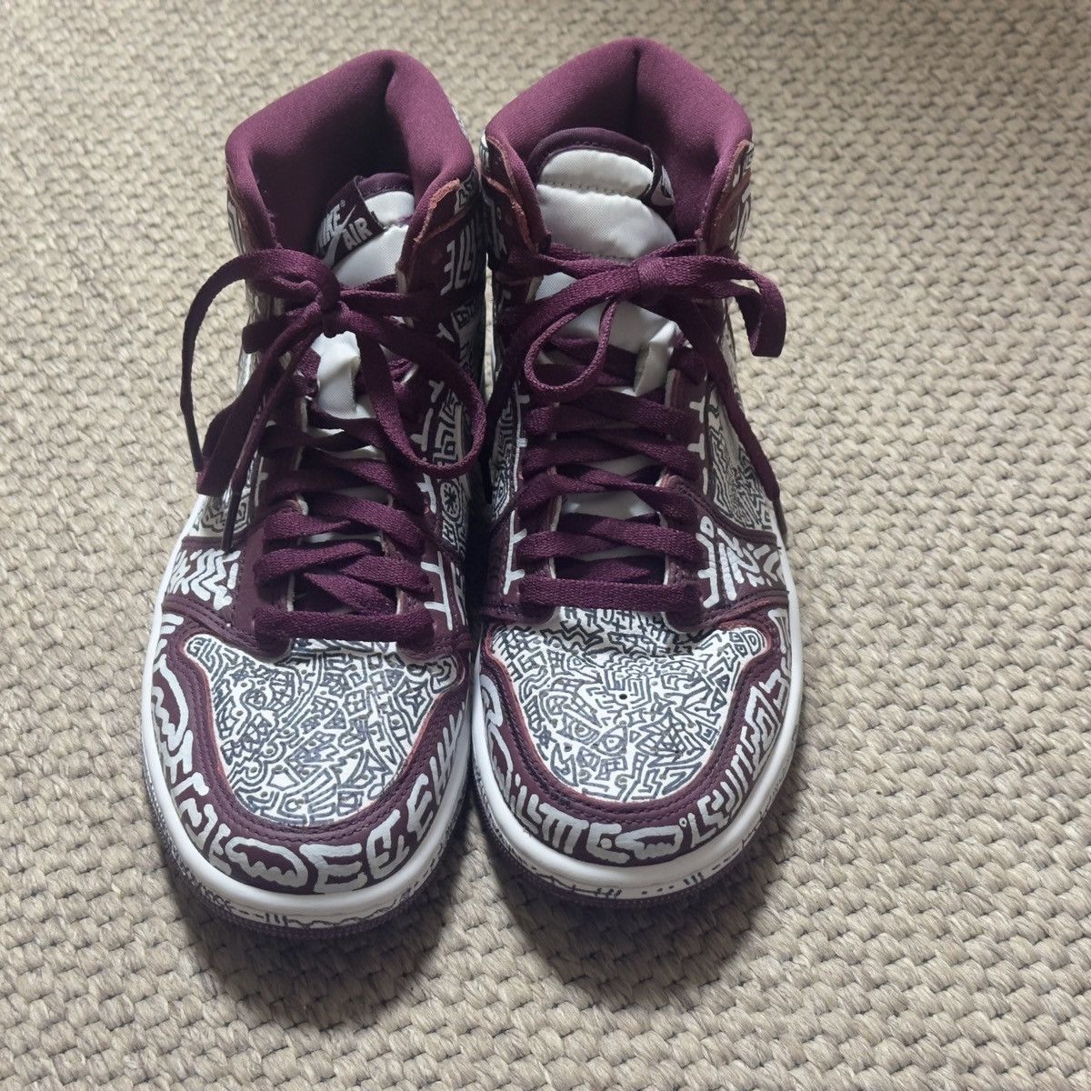 Nike Air Jordan 1 High "Doodlized" custom Size US 7 / EU 40 - 4 Thumbnail