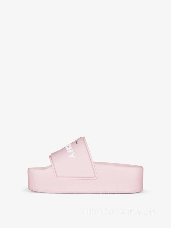 Givenchy o1gr1nt0125 Slide Platform Sandals in Pink Size US 8 / IT 38 - 3 Thumbnail