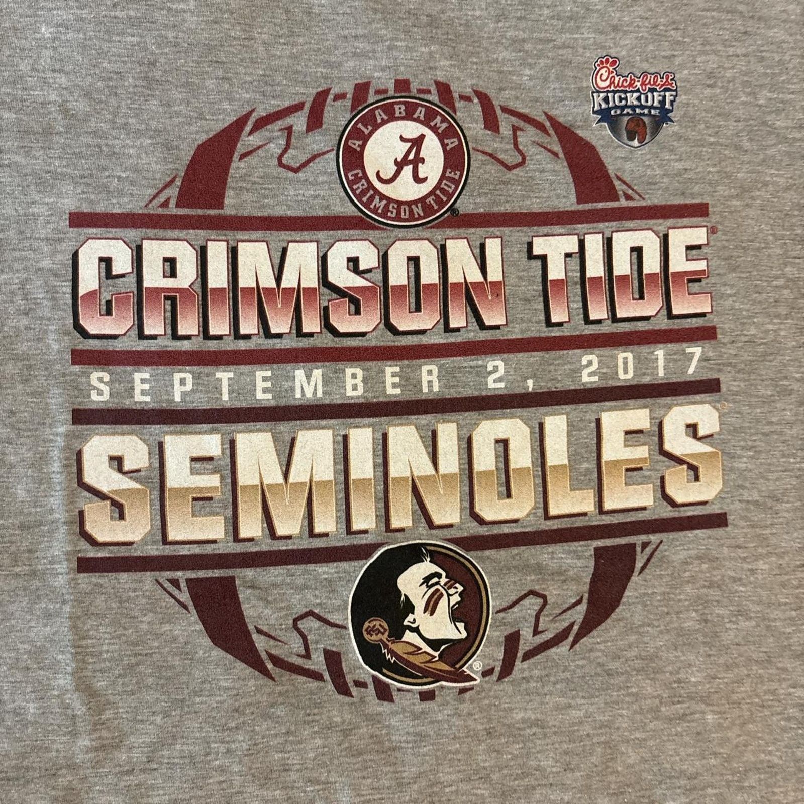 Other NWT Men's Retro Fanatics Crimson Tide Seminoles Graphic Tee Size US XXL / EU 58 / 5 - 3 Thumbnail