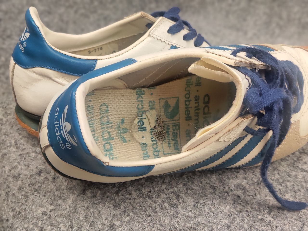 Adidas Rare Vintage 70's Adidas ROM Leather Sneakers Yugoslavia Size US 6 / EU 39 - 24 Thumbnail