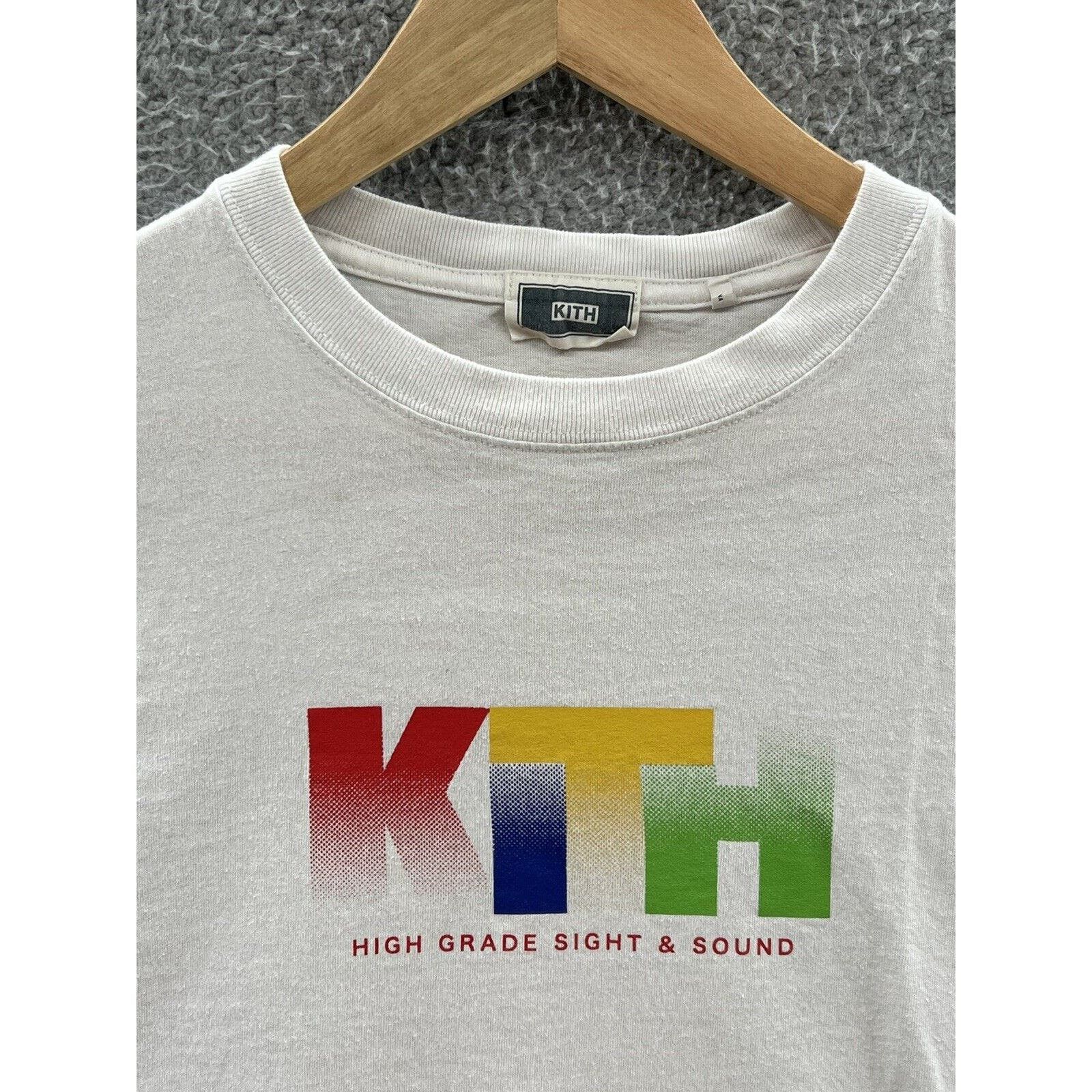 Kith High Grade Sight Sound White Longsleeve T-Shirt Size XS