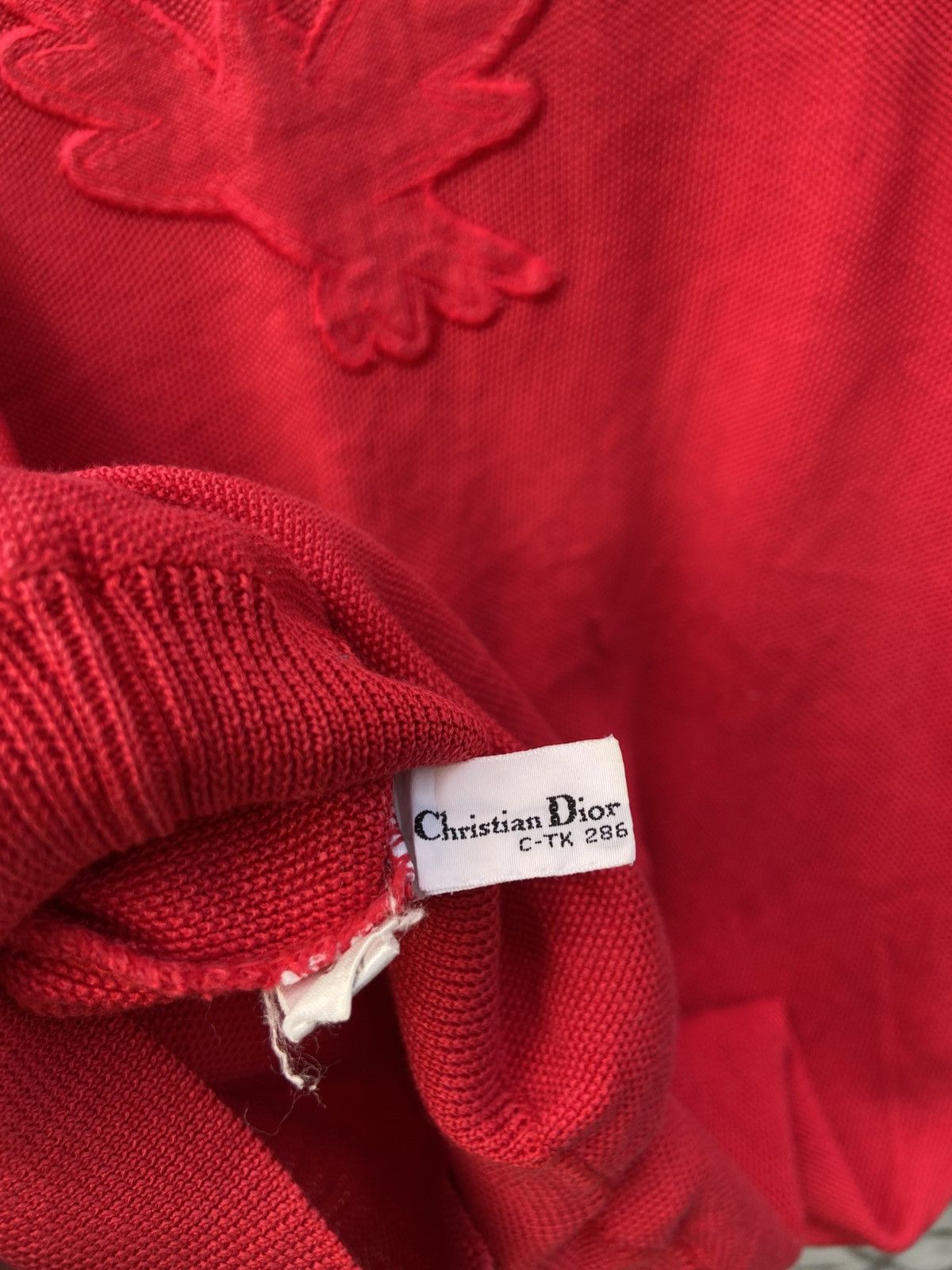 Dior True Vtg 80s Christian Dior Pret A Porter Embroidered Knit Size M / US 6-8 / IT 42-44 - 8 Thumbnail