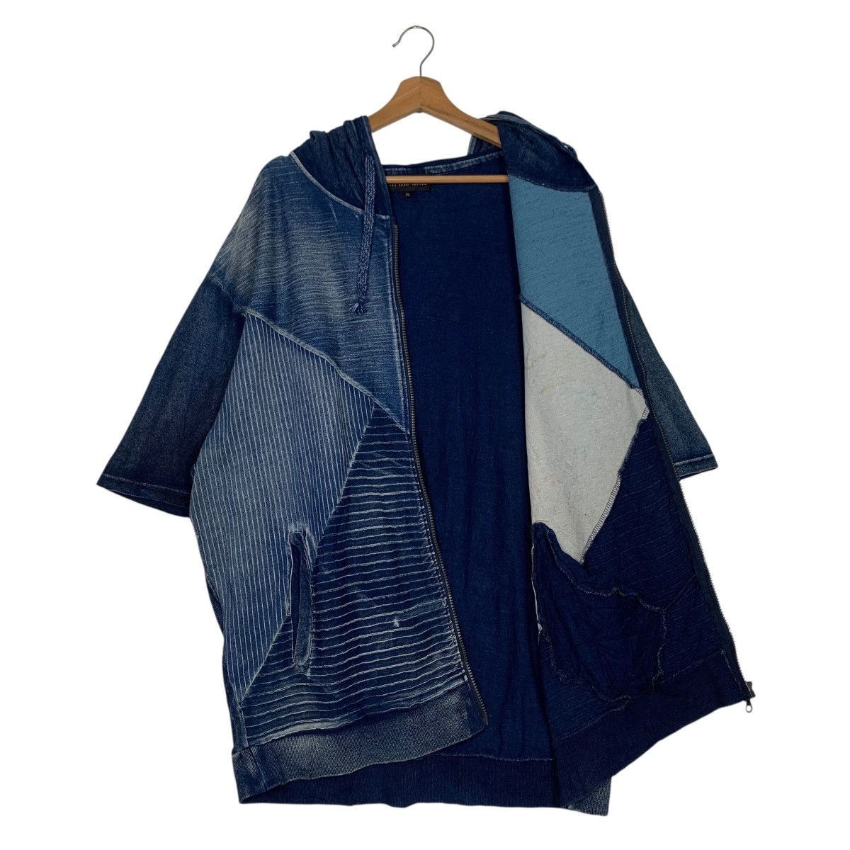 In The Attic IN THE ATTIC Jeans Short Sleeve Hoodie Jacket #2928-C132 Size US XXL / EU 58 / 5 - 11 Thumbnail