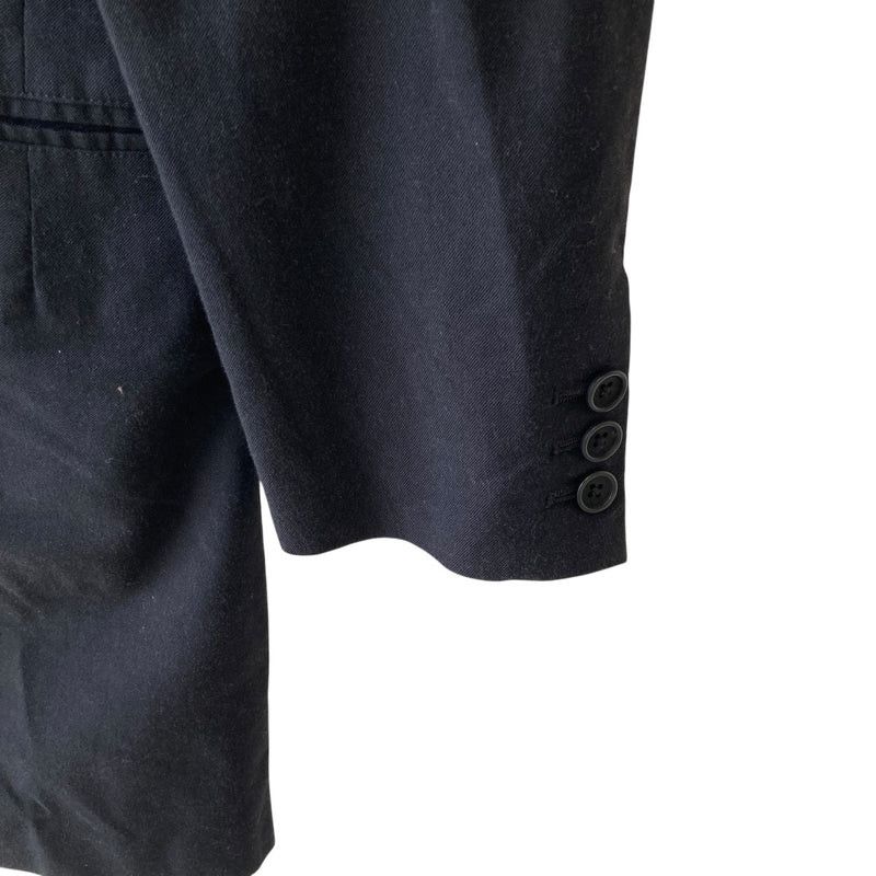 Yohji Yamamoto BLACK Scandal Yohji Yamamoto peak lapel zip jacket Size US L / EU 52-54 / 3 - 6 Thumbnail