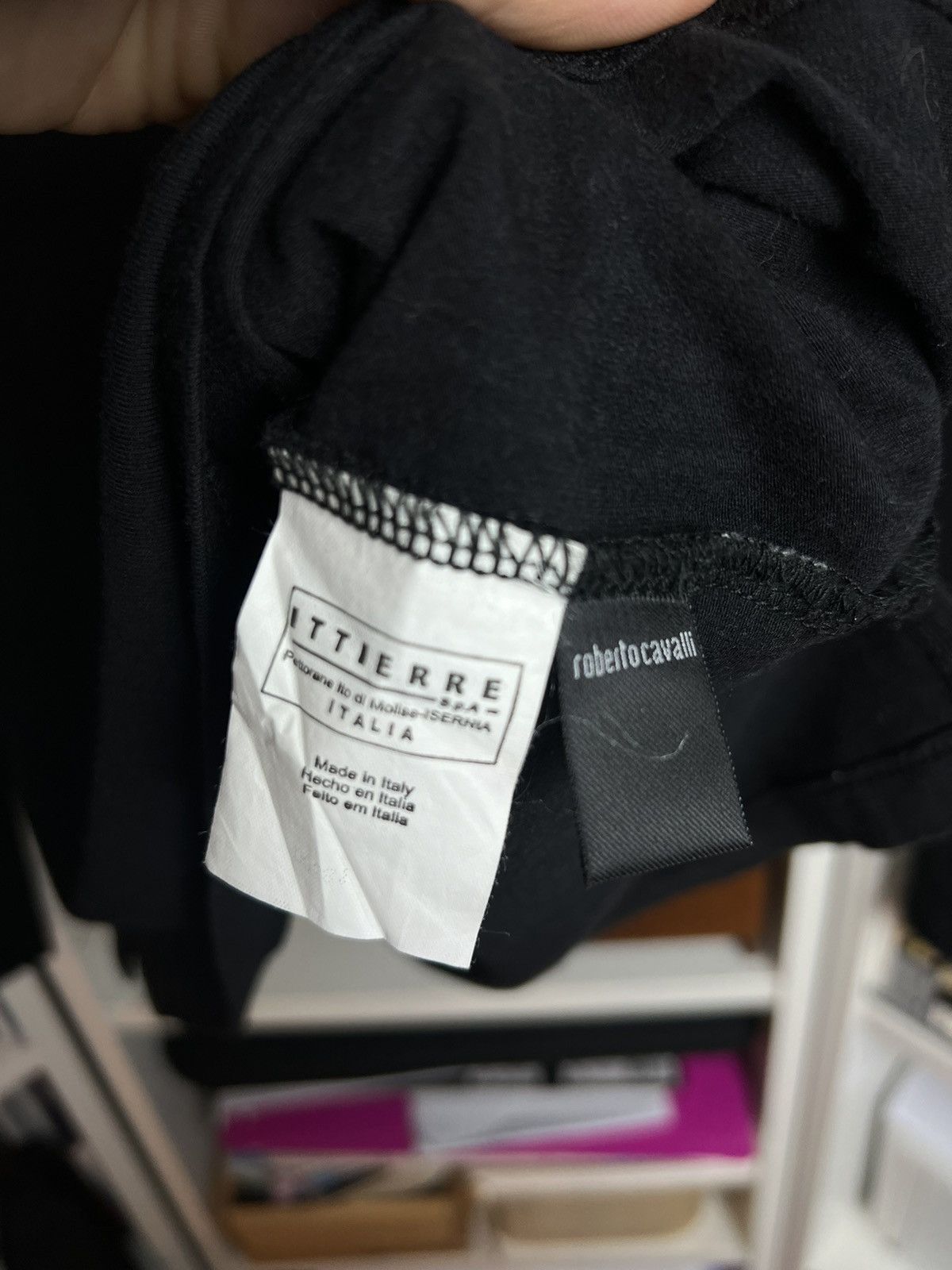 Designer × Roberto Cavalli Roberto Cavalli glitter logo longsleeve polo t-shirt XL fit M Size US M / EU 48-50 / 2 - 6 Thumbnail