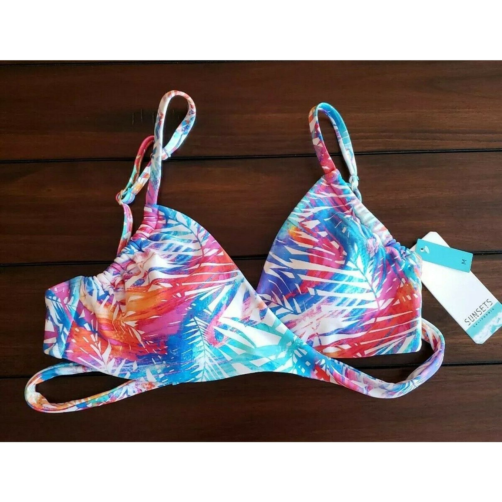 SUNSEA Sunsets Island Heat Wrap Bikini Top Top Women's Swimwear M Size M / US 6-8 / IT 42-44 - 7 Thumbnail