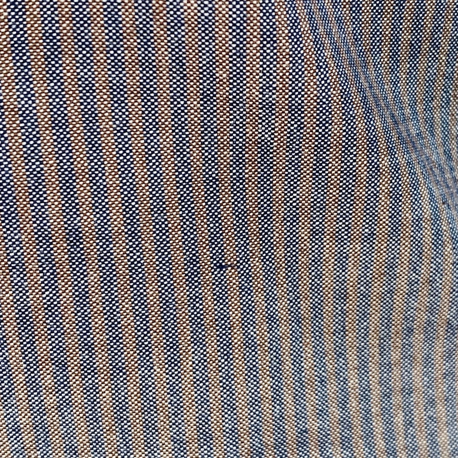 Wings + Horns Yellow Charcoal Stripe Cotton One Pocket Long Sleeve Shirt Size US XS / EU 42 / 0 - 6 Thumbnail