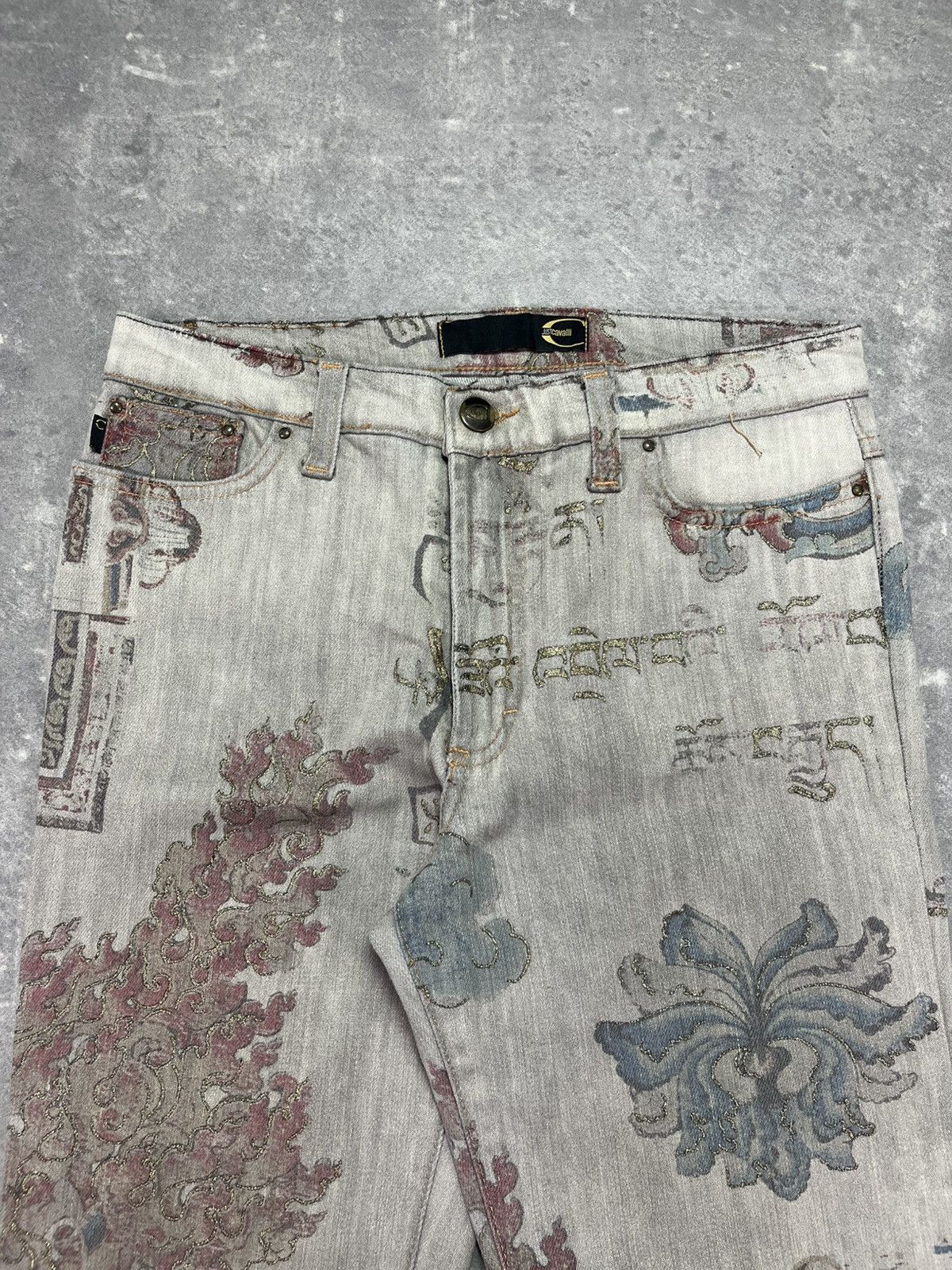 Just Cavalli SS05 Just Cavalli Asian World Fantasy Jeans 28 Size US 28 / EU 44 - 6 Thumbnail