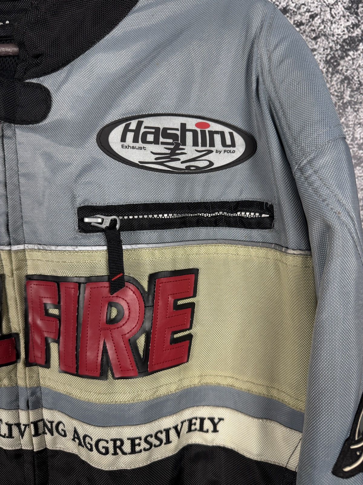 Vintage Hellfire Motorcycle Jacket Racing Hashiru Exhaust by Polo Size US XXL / EU 58 / 5 - 7 Thumbnail