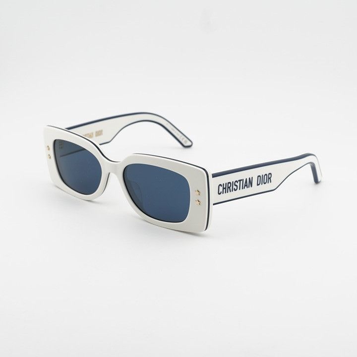 Dior Dior DIORPACIFIC S1U 95B0 Sunglasses Ivory Rectangle Frame Size ONE SIZE - 1 Thumbnail
