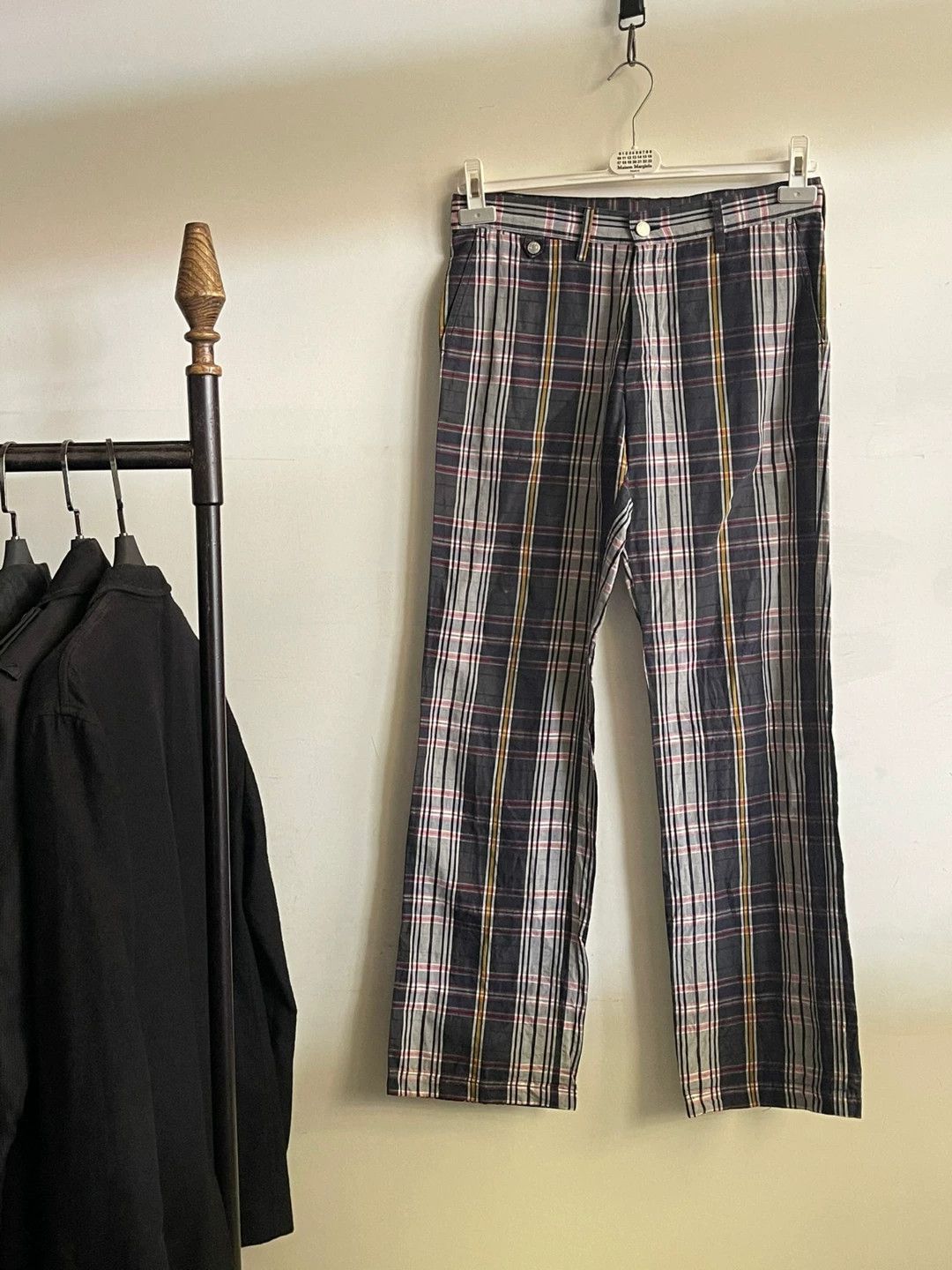 Dries Van Noten Dries Van Noten 2005 SS Runway Check Trousers Size US 30 / EU 46 - 1 Thumbnail