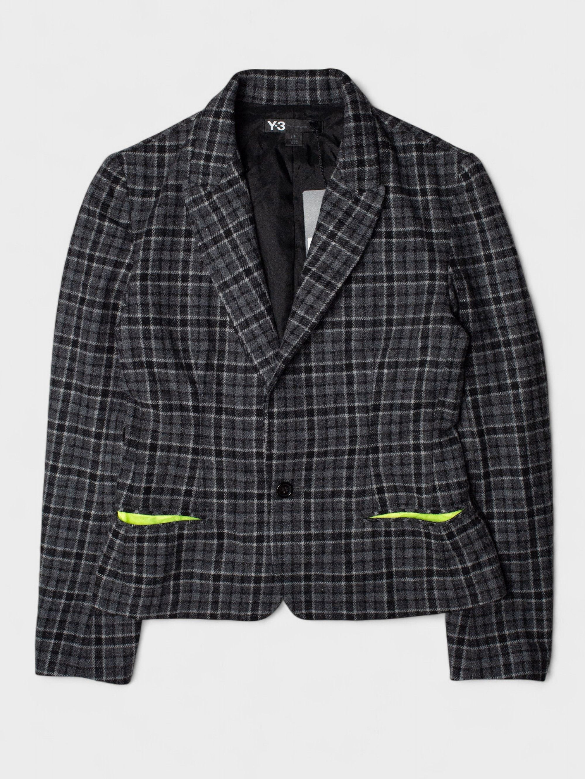 Y-3 Y-3 - A/W 2013 - Wool Check Blazer Size S / US 4 / IT 40 - 2 Thumbnail