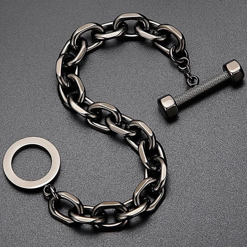 Vintage Vintage 19CM Black Buckle Bracelet Size ONE SIZE - 2 Thumbnail