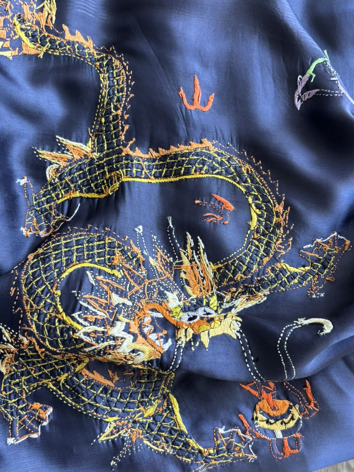 Other Silk chinese kimono dress hand embroidery vintage Size M / US 6-8 / IT 42-44 - 16 Thumbnail