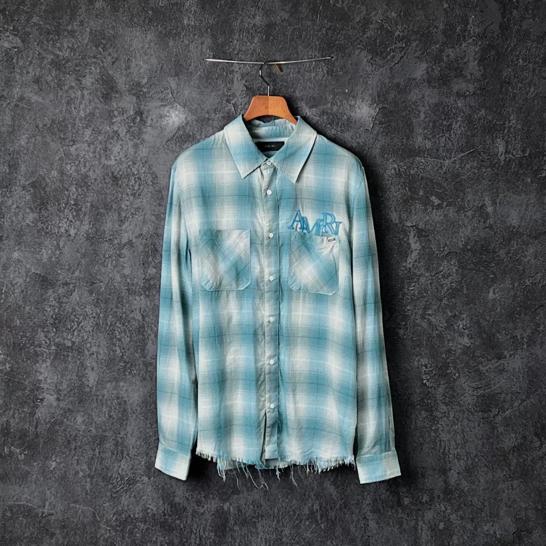 Amiri Amiri Casual Plaid Shirt m Men Size US M / EU 48-50 / 2 - 1 Thumbnail