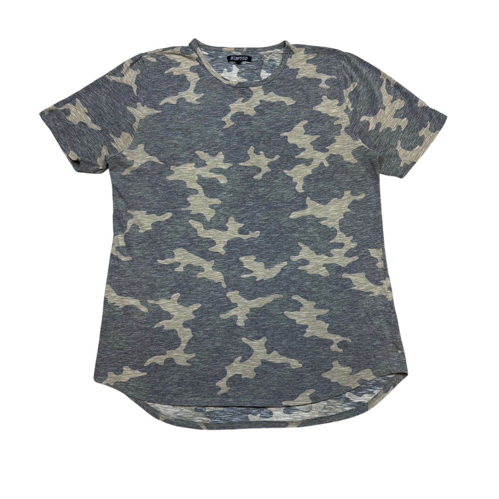 Elwood Elwood Camo Curve Hem Slub Cotton T Shirt Men's Large Size US L / EU 52-54 / 3 - 1 Thumbnail