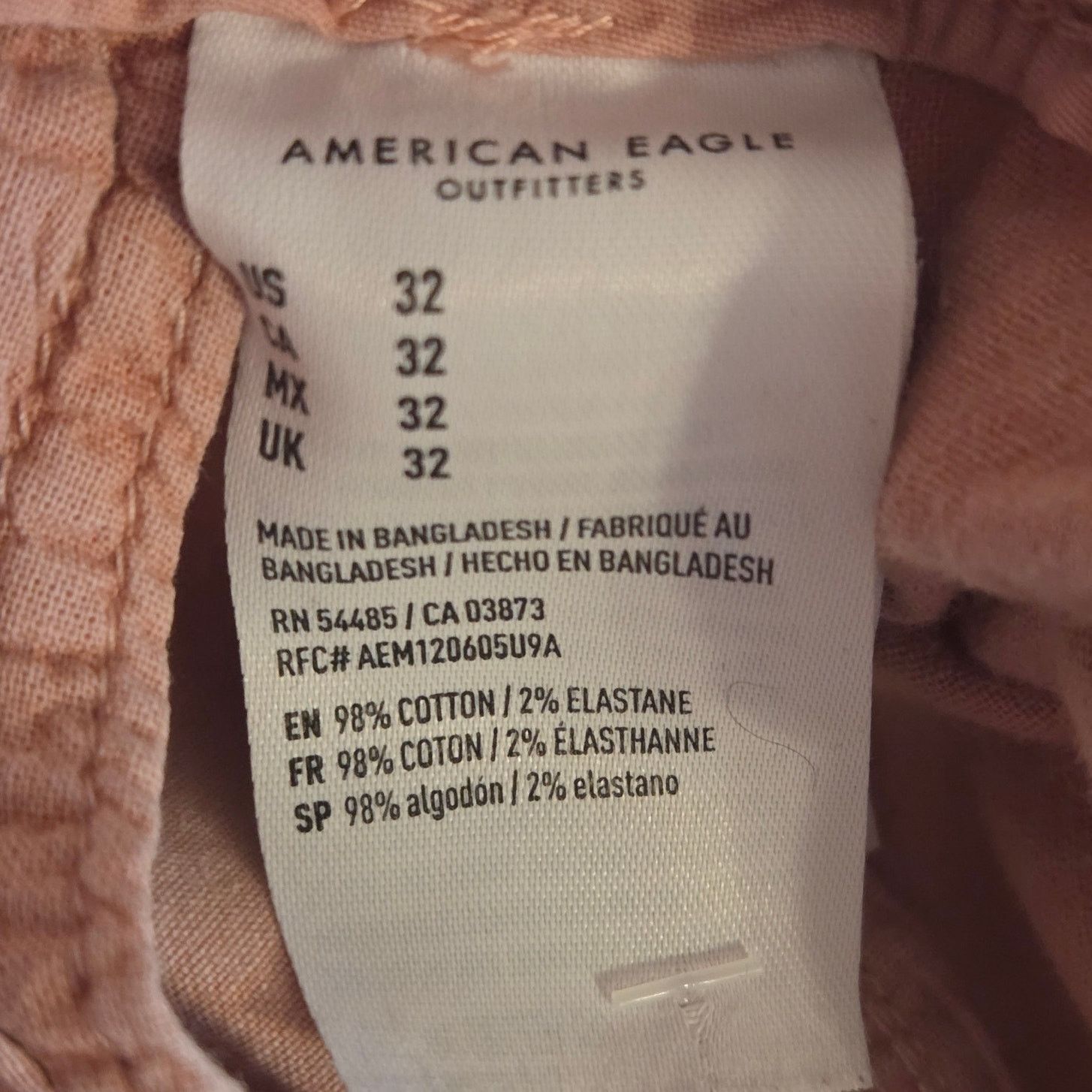 American Eagle Outfitters American Eagle Classic Powder Pink Shorts - Size 32 Men's Size US 32 / EU 48 - 6 Thumbnail