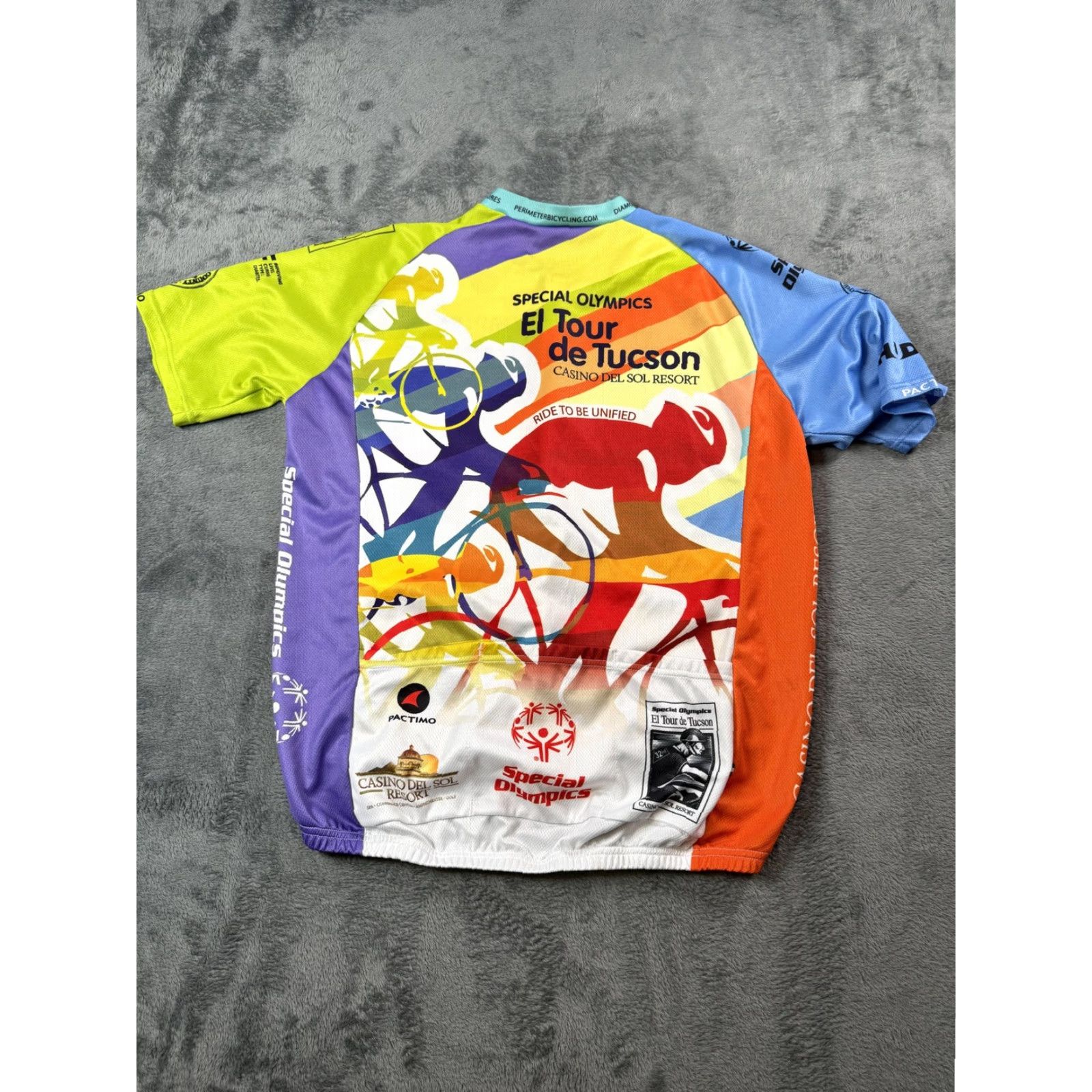 Pactimo Jersey Mens XL El Tour de Tucson Special Olympics Full Zip