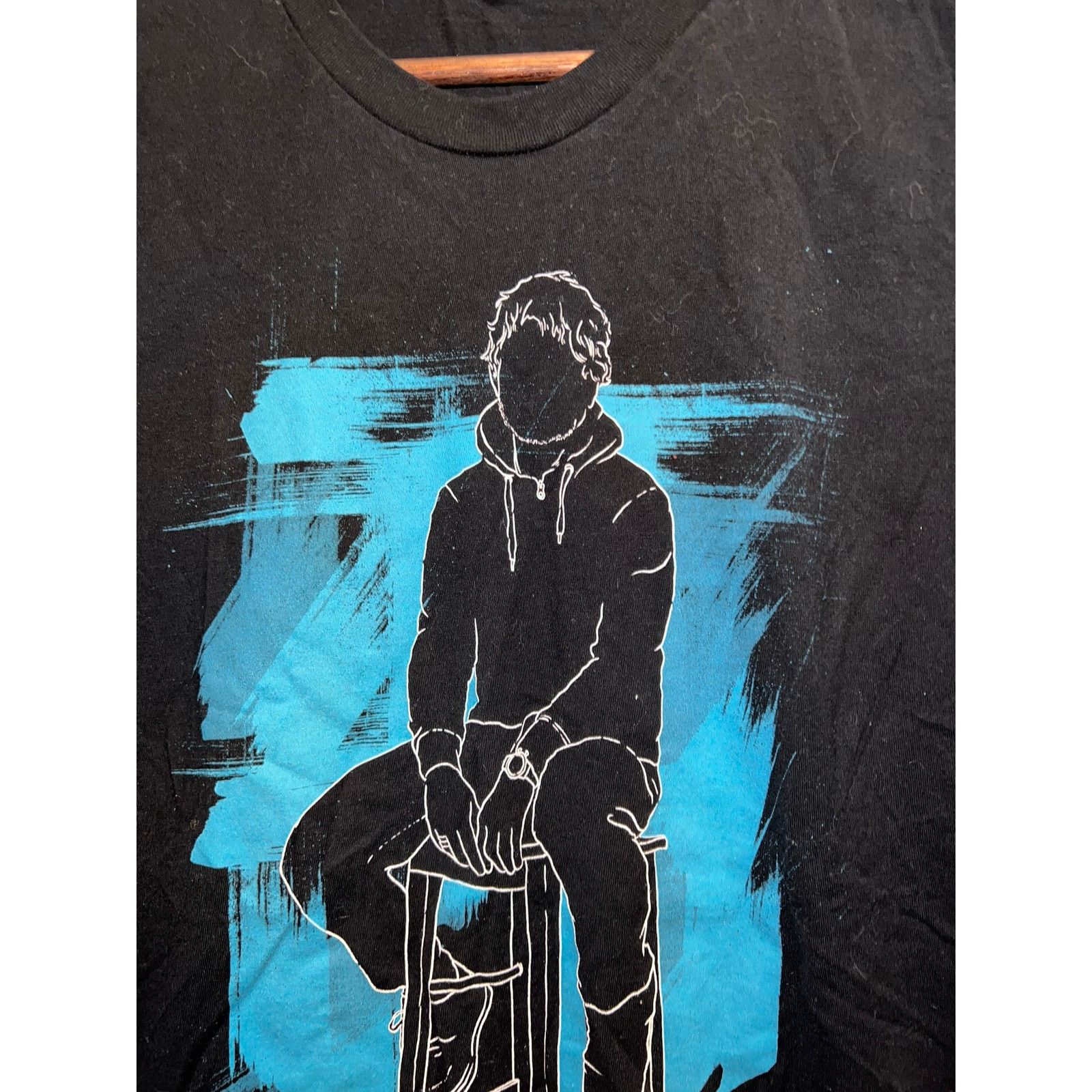 Vintage Ed Sheeran Divide Shirt Tour Concert Black Blue Tee Medium Size US M / EU 48-50 / 2 - 2 Thumbnail