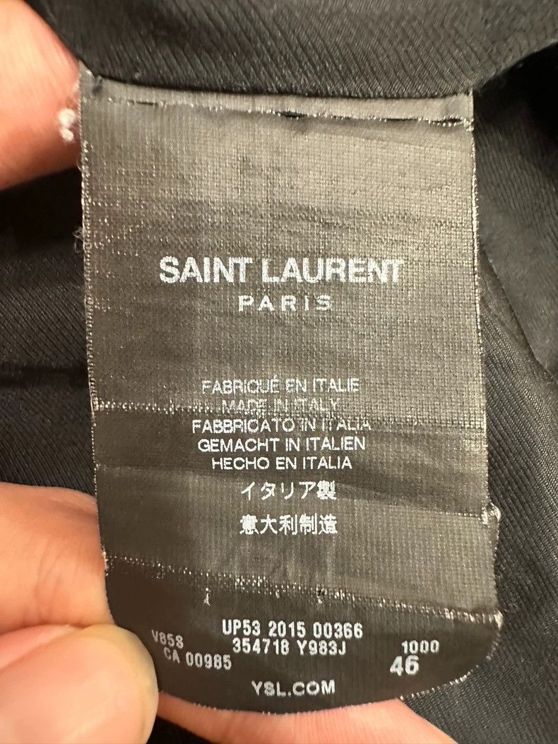 Saint Laurent Paris Saint Laurent Paris 15 Fall/Winter Black and White Classic Size US S / EU 44-46 / 1 - 6 Thumbnail