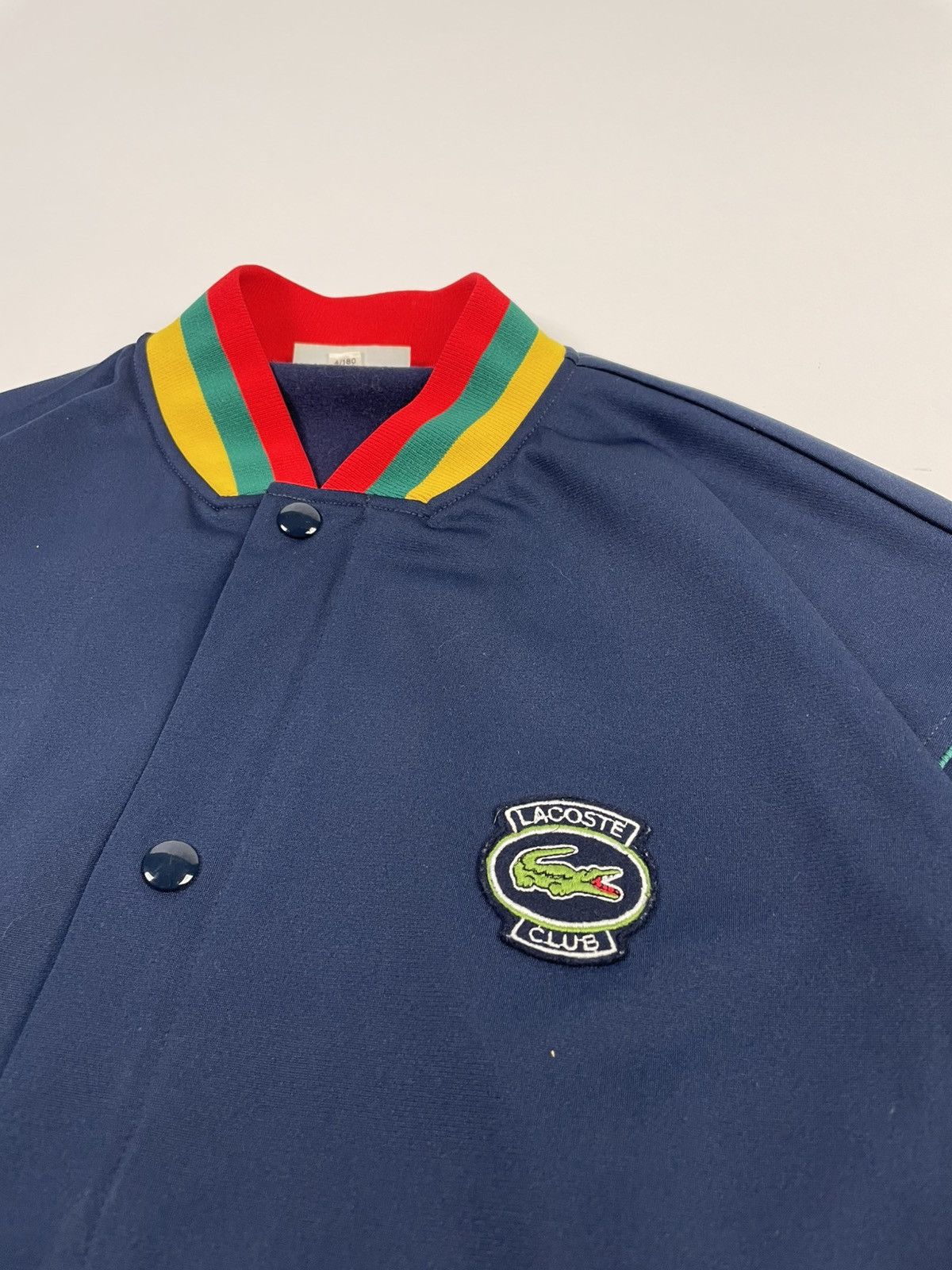Lacoste Vintage Lacoste Varsity Jacket Size 4 / 180 – Retro Bomber Size US L / EU 52-54 / 3 - 2 Thumbnail
