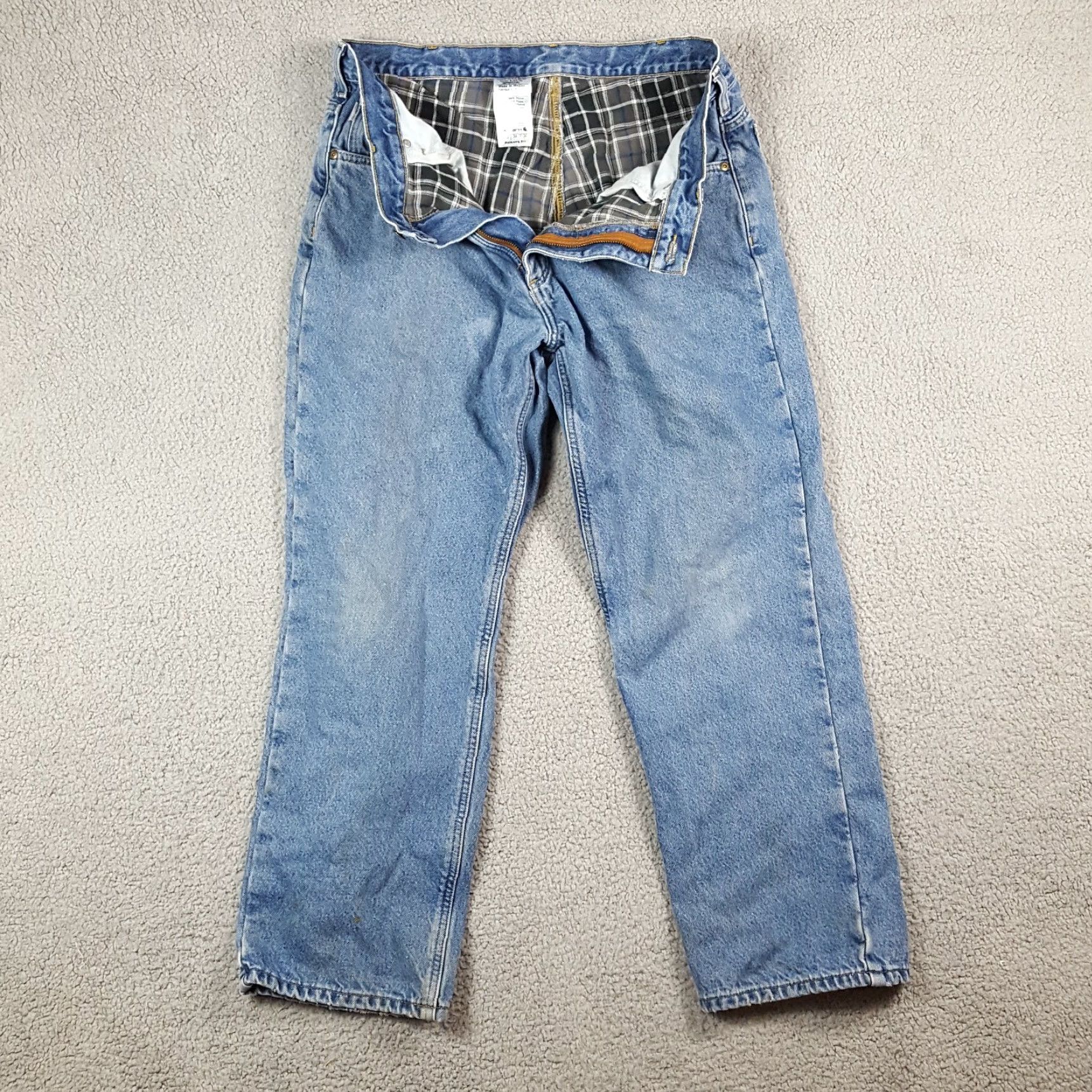 Carhartt VINTAGE Carhartt Men's Denim Work Jeans 36x30 Medium Wash Blue 90s 00s Retro Western Casual Size US 36 / EU 52 - 3 Thumbnail