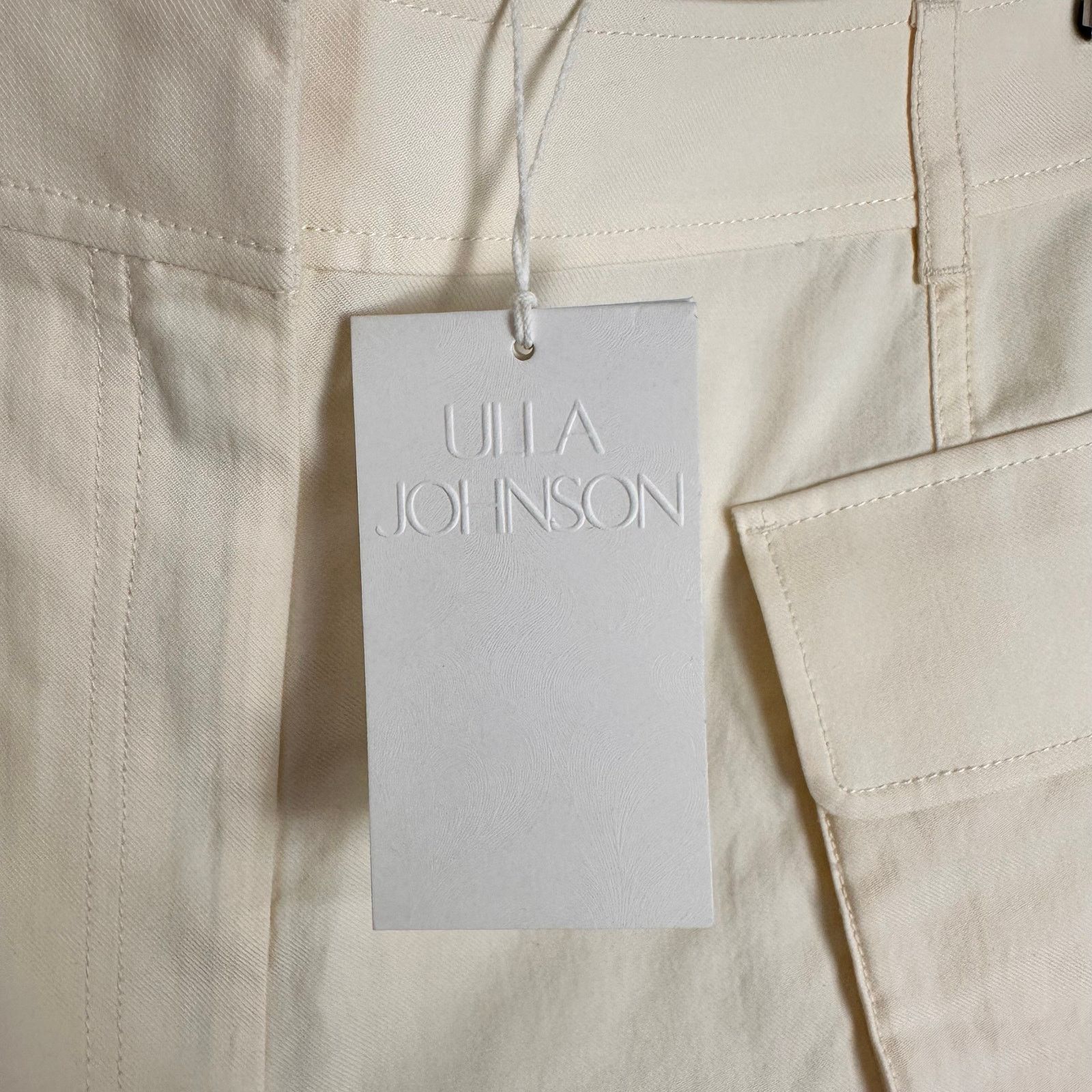 Ulla Johnson Ulla Johnson Sadie High-Rise Cargo Cotton Tencel Shorts 14 Size 36" / US 14 / IT 50 - 10 Thumbnail
