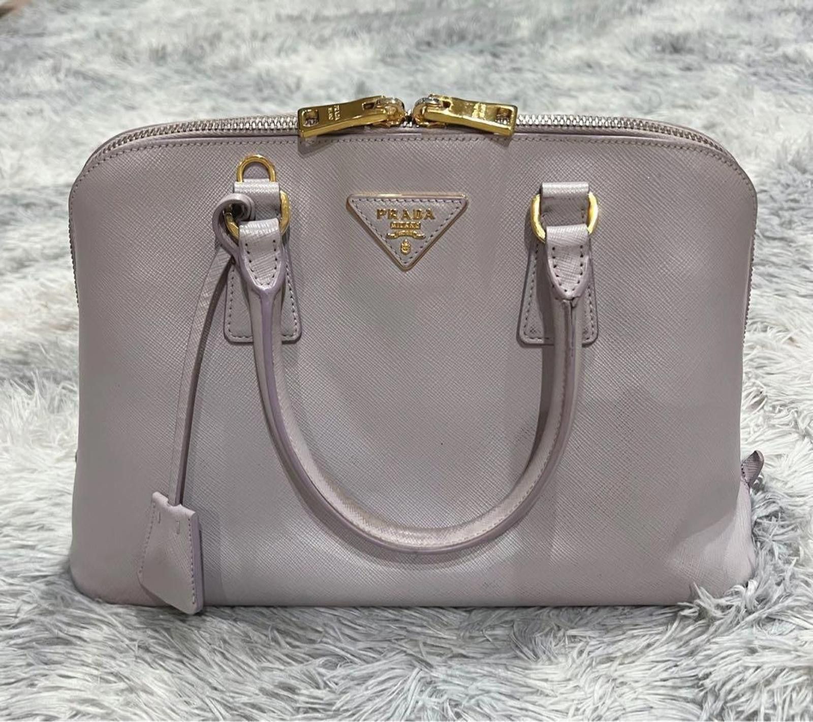 Prada Prada - Saffiano Leather Dome Satchel Bag Size ONE SIZE - 5 Thumbnail