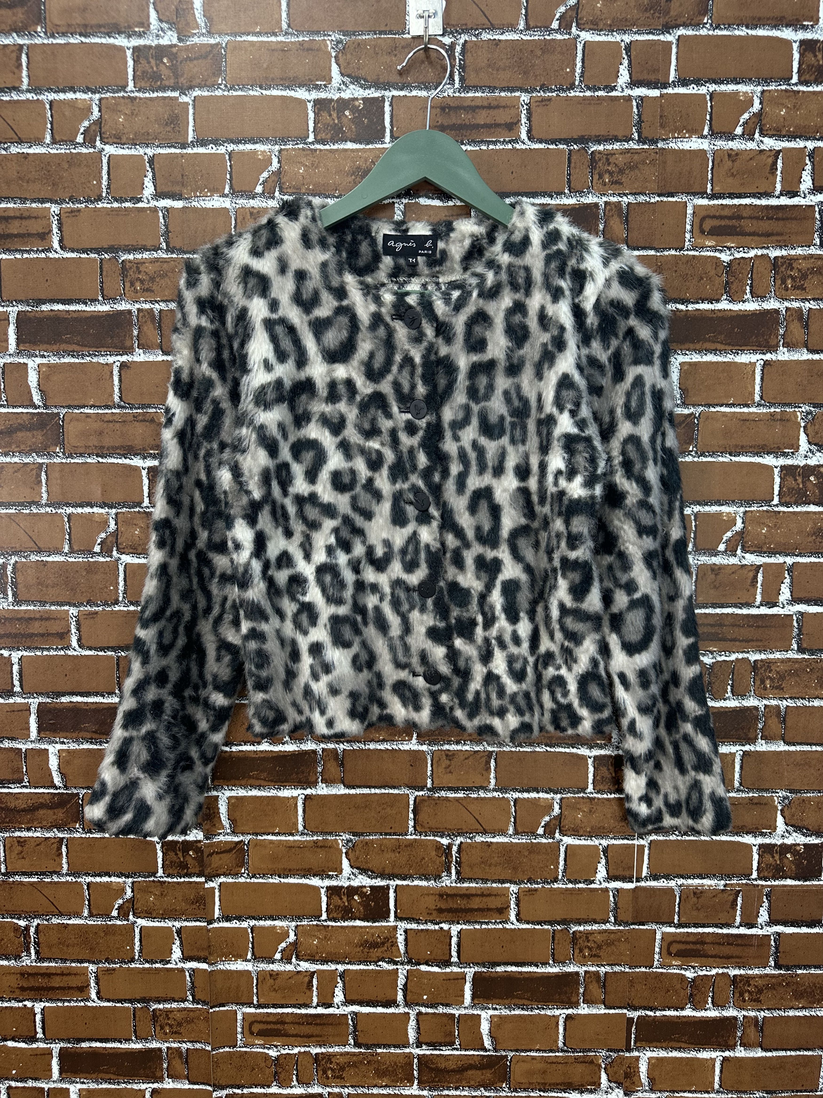 agnes b. Vintage Agnes B Mohair Crop Button Shirt VT03 Size S / US 4 / IT 40 - 1 Thumbnail