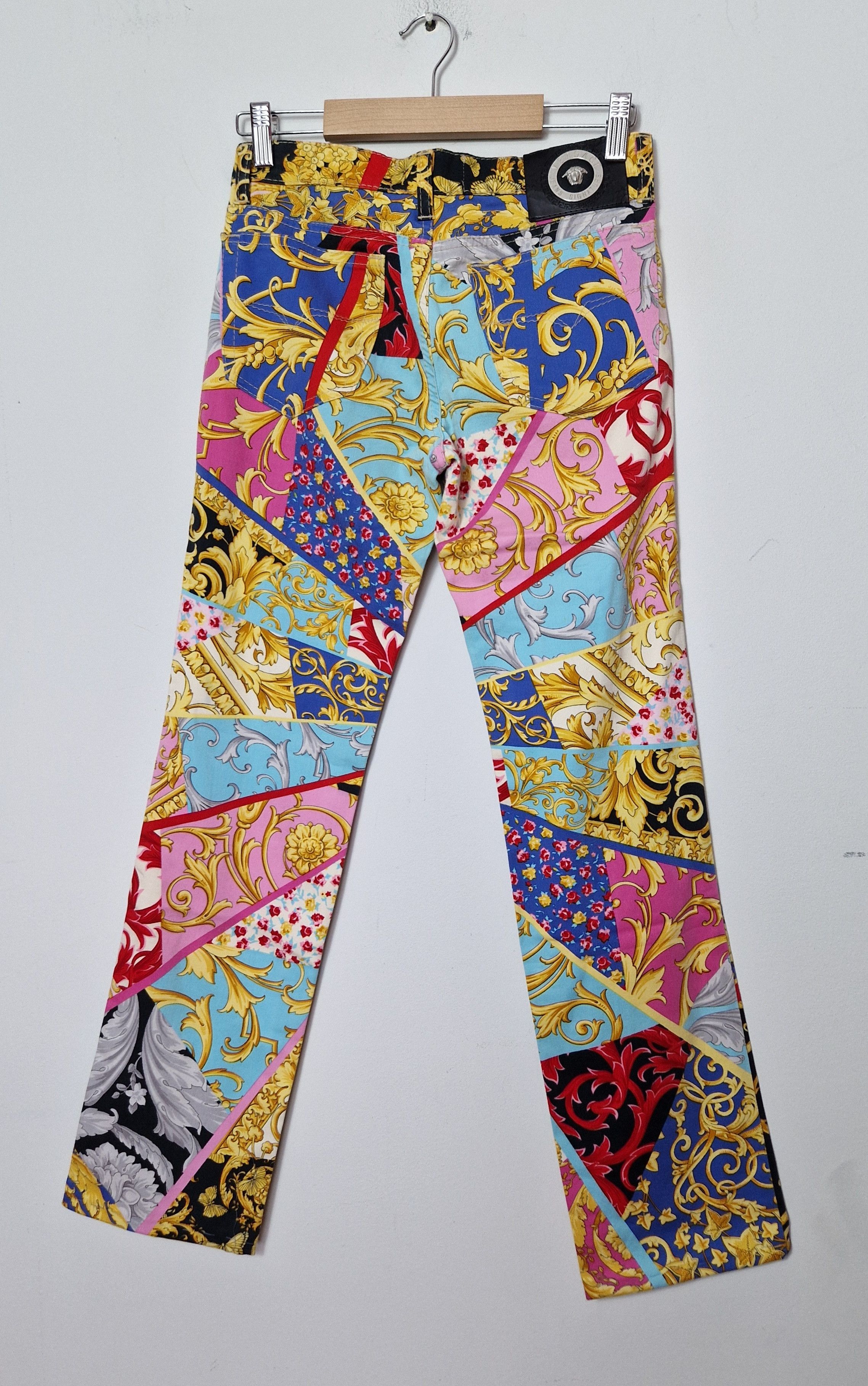 Versace Versace 1990 abstract monogram pants Size 27" / US 4 / IT 40 - 6 Thumbnail