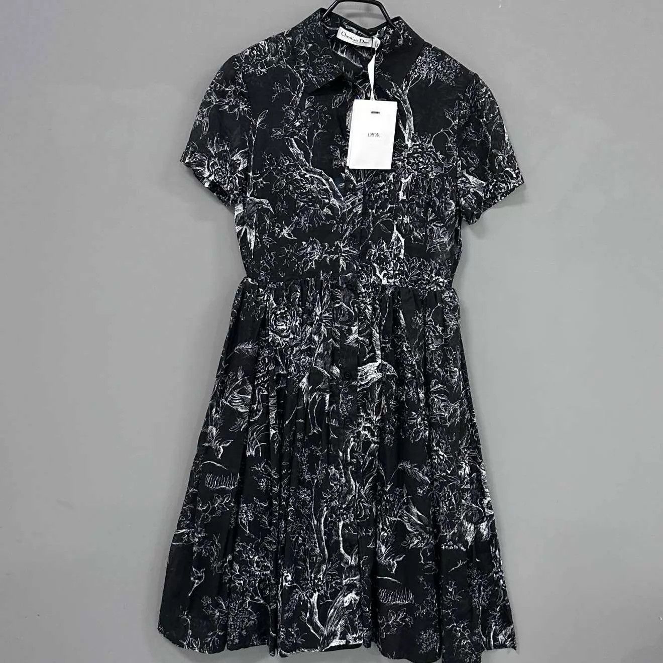 Dior Dior Women's Black Jungle Print Dress Size XS / US 0-2 / IT 36-38 - 1 Thumbnail