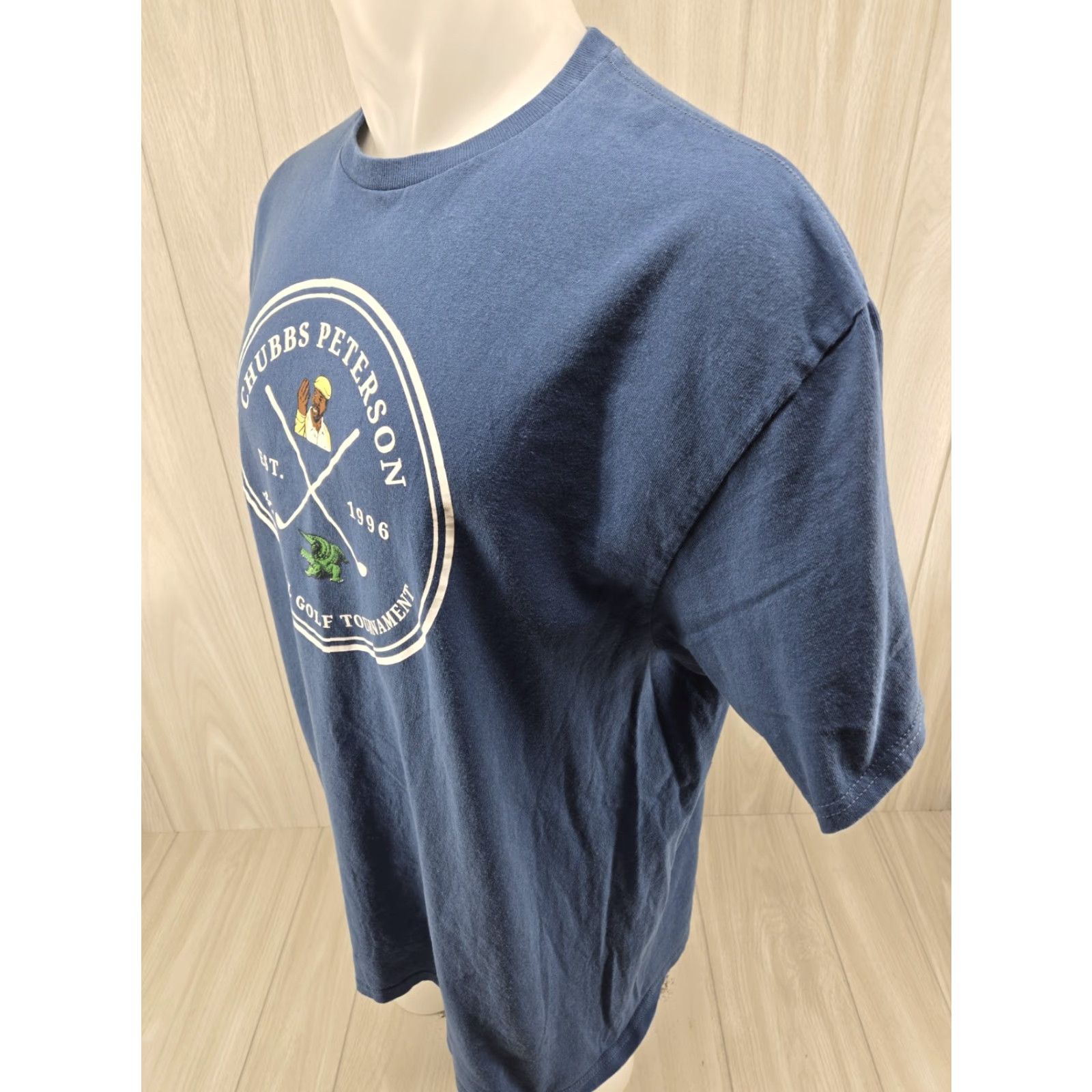 Delta VINTAGE CHUBBS PETERSON Golf Tournament T-SHIRT 2XL Blue Happy Gilmore Mens Shirt Short Sleeve Size US XXL / EU 58 / 5 - 5 Thumbnail