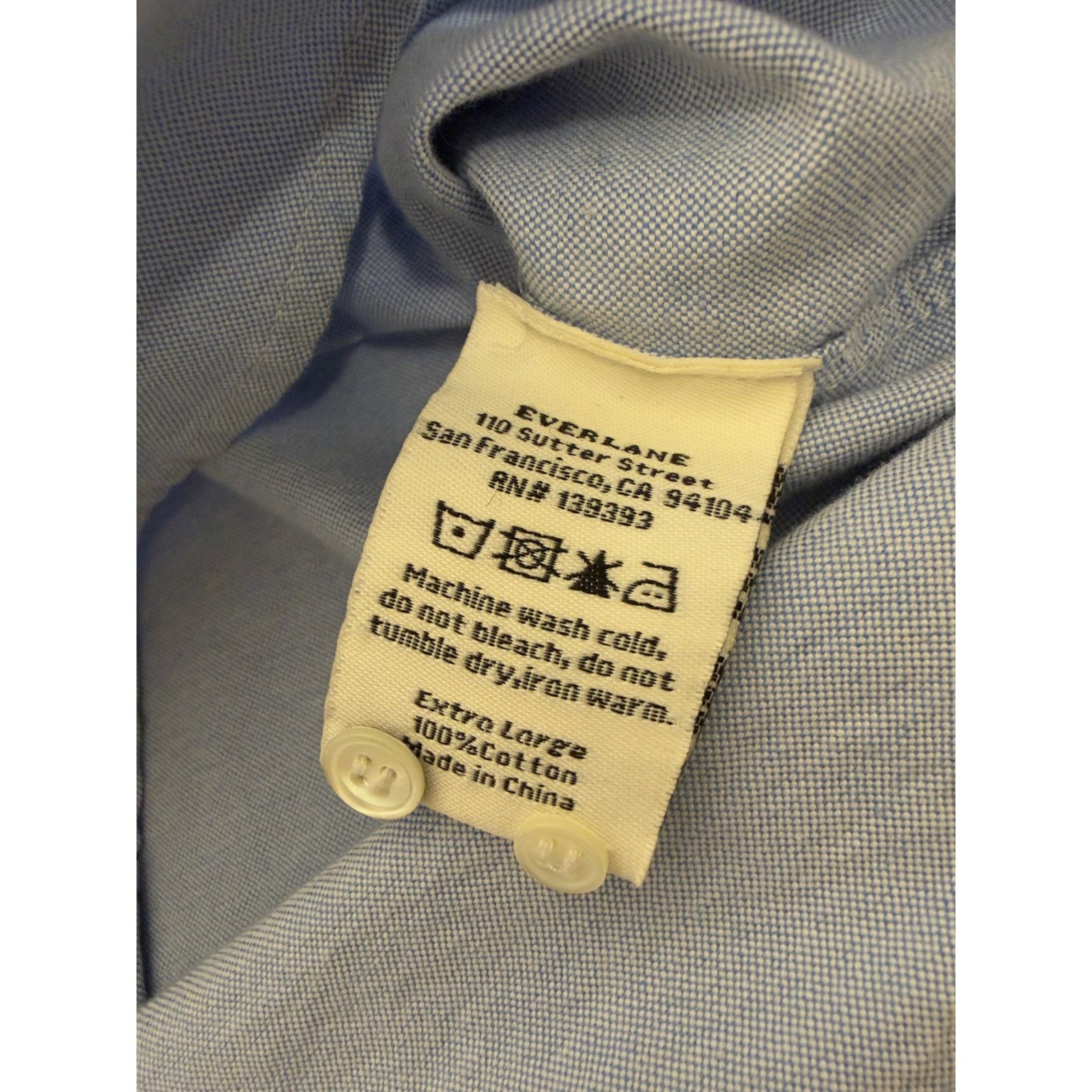 Everlane Everlane Classic Oxford Shirt Light Blue Mens Size US XL / EU 56 / 4 - 8 Thumbnail