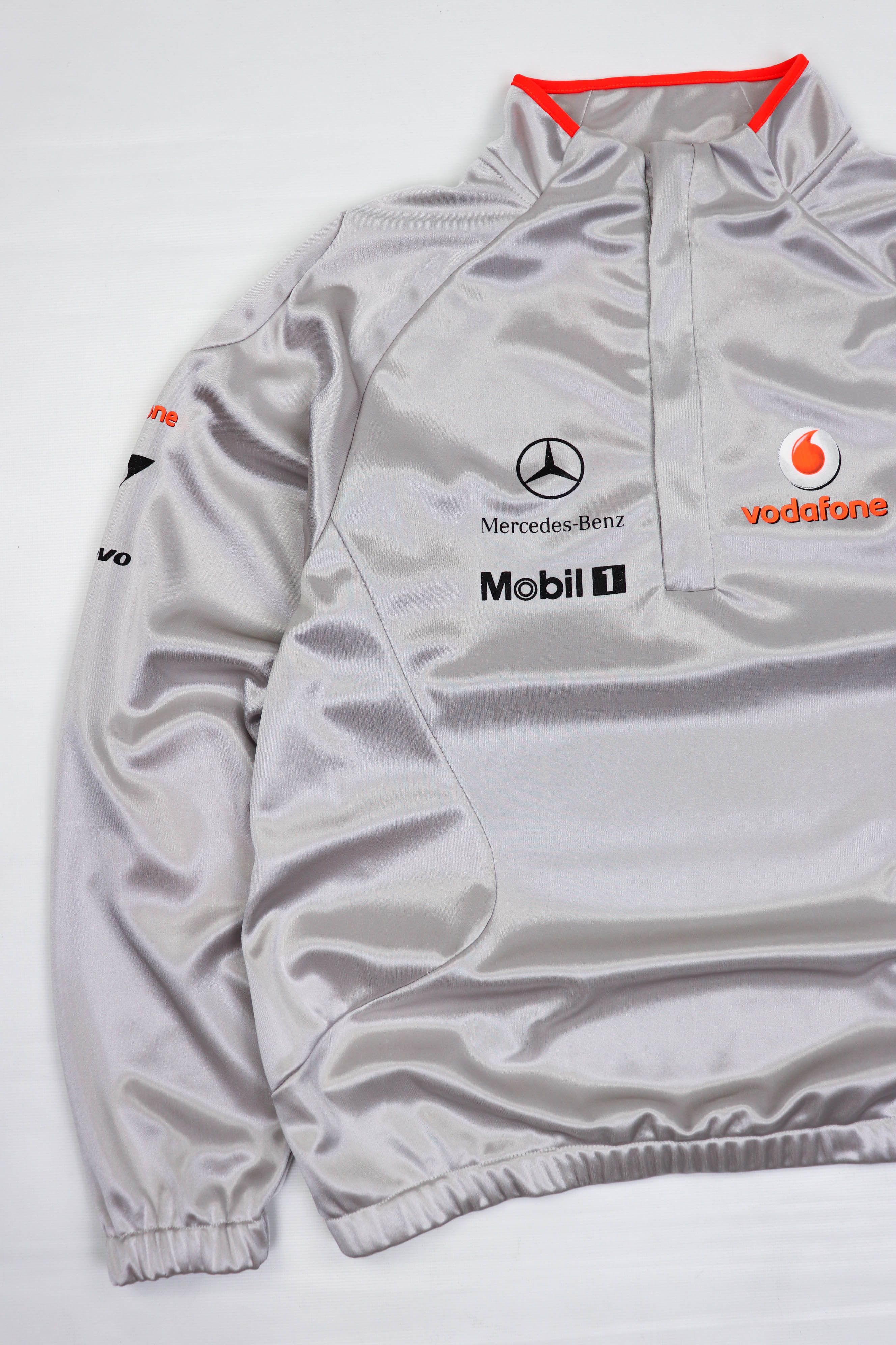 Malcolm McLaren Vodafone Mclaren Mercedes-Benz Racing Team Silver Pullover Size US M / EU 48-50 / 2 - 4 Thumbnail