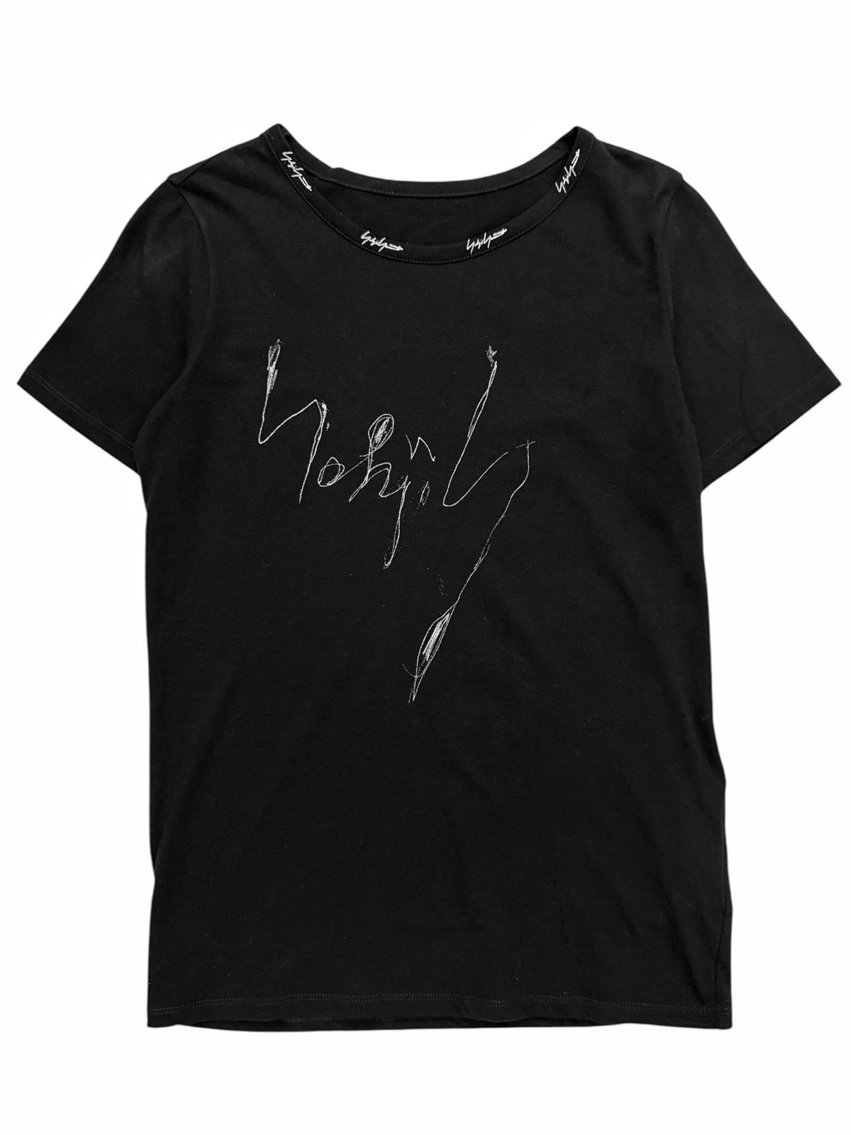 Yohji Yamamoto Mainline Short Sleeve Logo Shirt Size M / US 6-8 / IT 42-44 - 1 Thumbnail