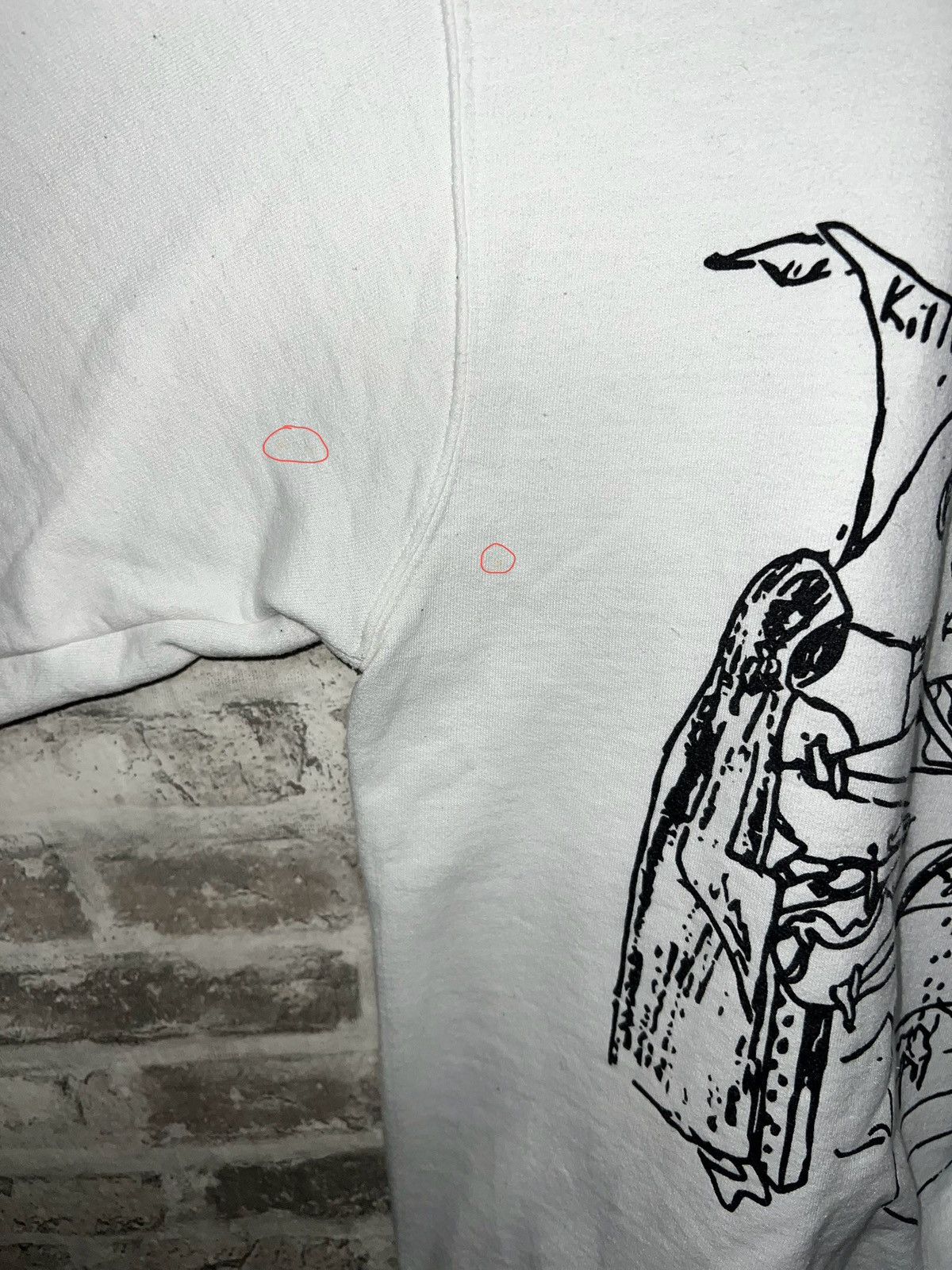 G59 Records CULT GLORIA - DRAWINGS CHAMPION CREWNECK (WHITE) MEDIUM Size US M / EU 48-50 / 2 - 6 Thumbnail