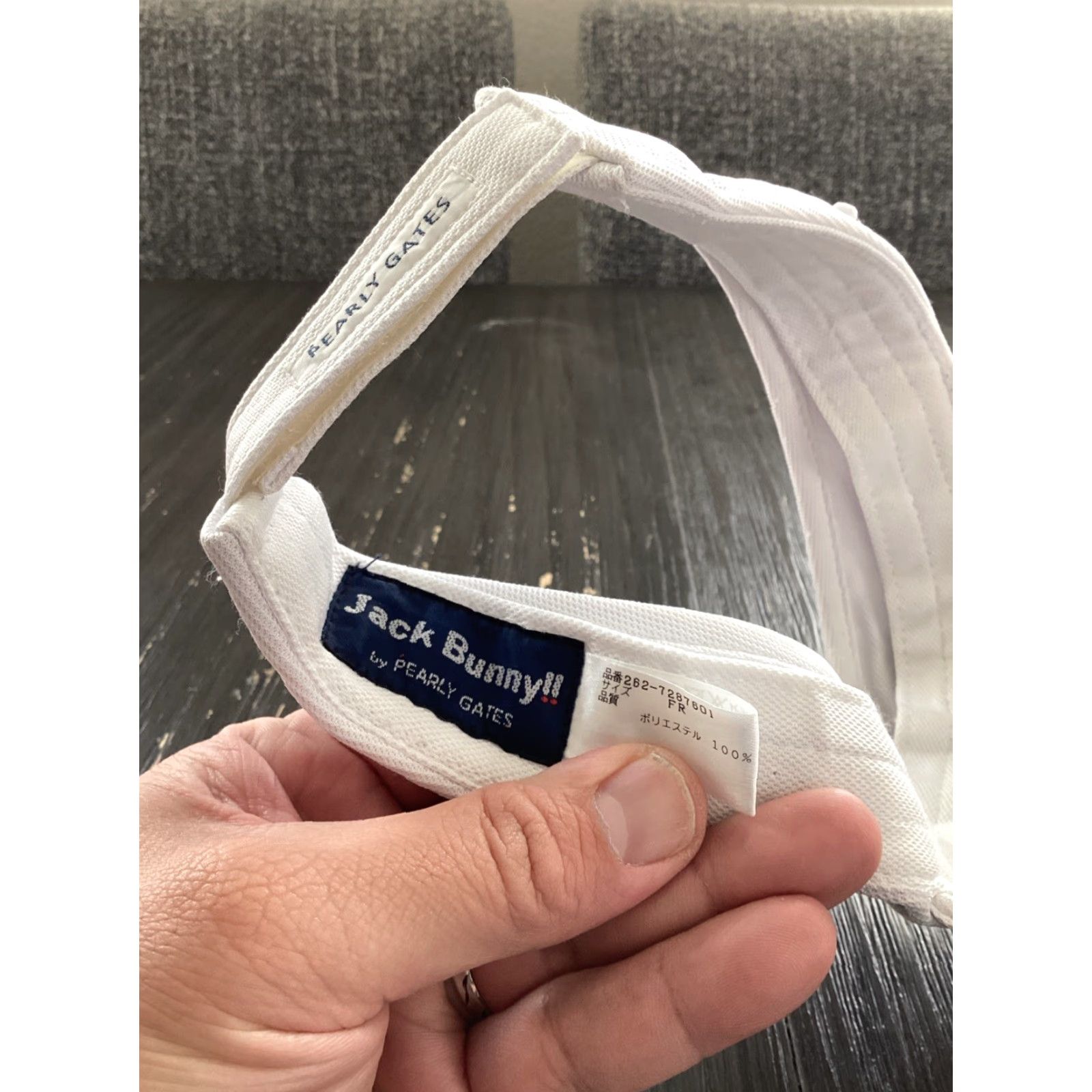 Vintage PEARLY GATES Jack Bunny Golfaholic Visor Size ONE SIZE - 7 Thumbnail