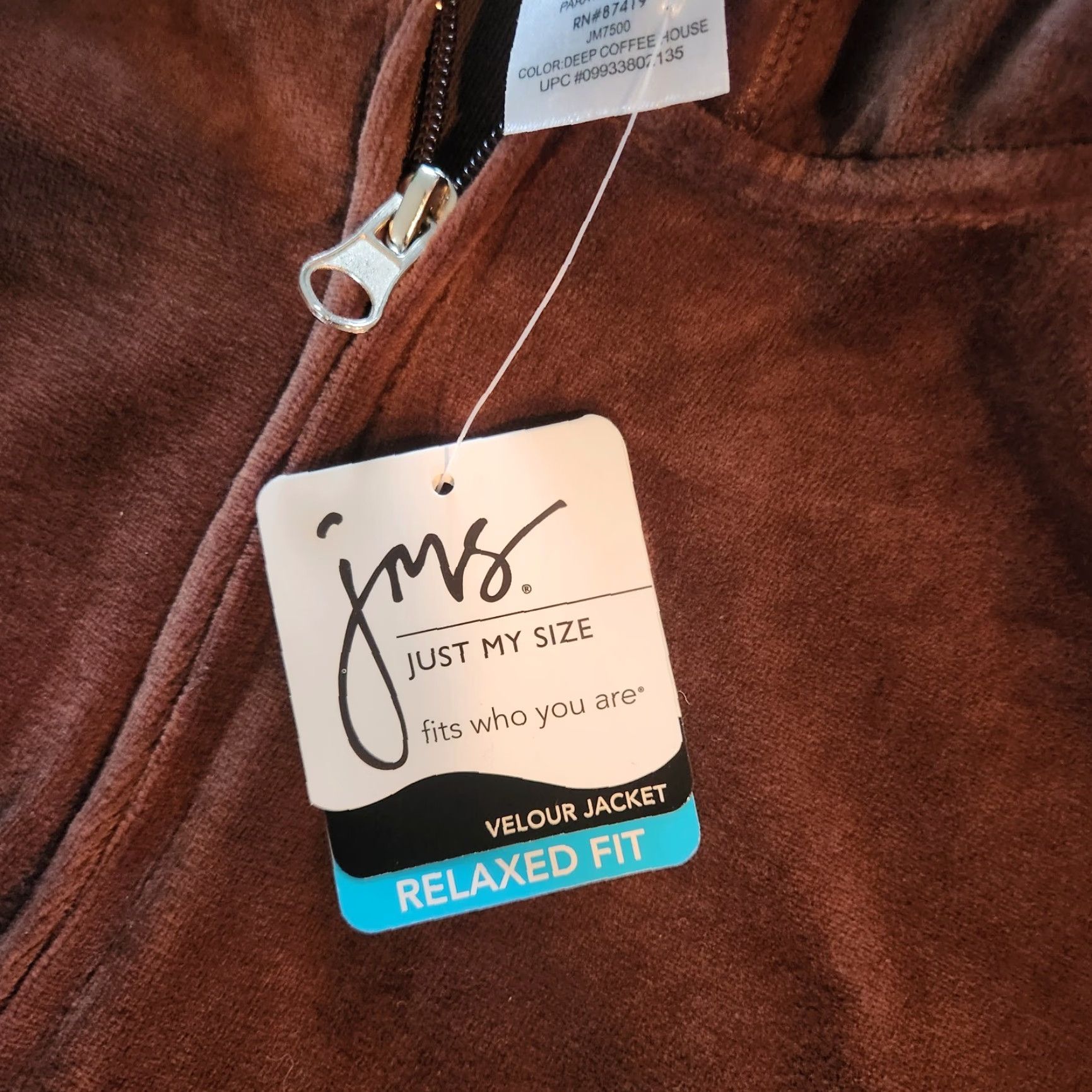 Vintage VINTAGE? (No) Just My Style Brown Velour Jacket 3XL Women’s Size 3X Jacket Brown velour Just My Size Women’s Basic Jacket 3XL Size XXL / US 16-18 / IT 52-54 - 2 Thumbnail
