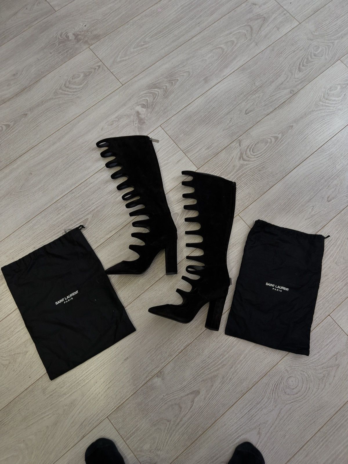 Saint Laurent Paris Saint laurent high boot avantgarde Size US 6.5 / IT 36.5 - 1 Thumbnail