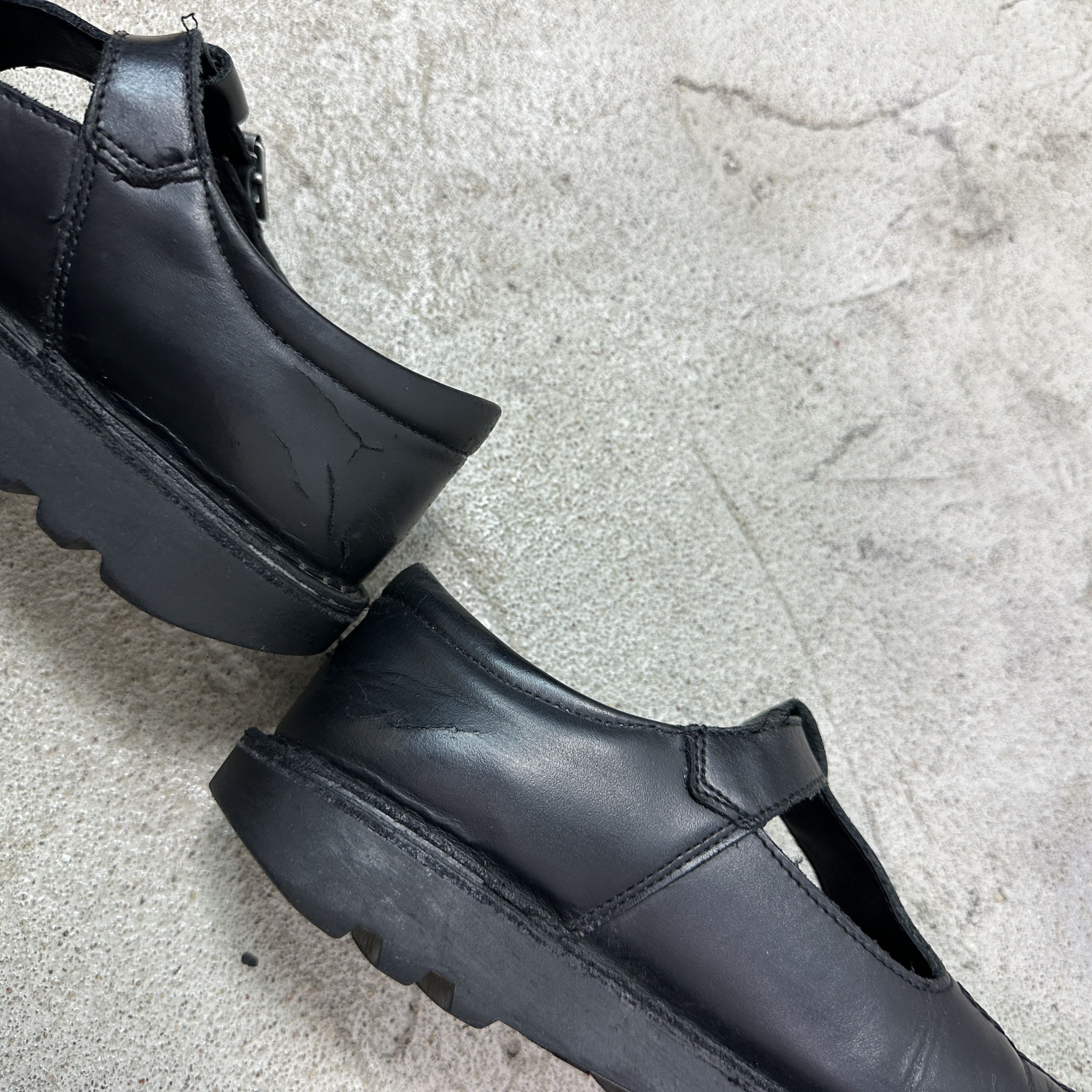 Kickers Vintage Leather Biker Grunge Kinckers Boots Y2K Size US 7 / IT 37 - 10 Thumbnail