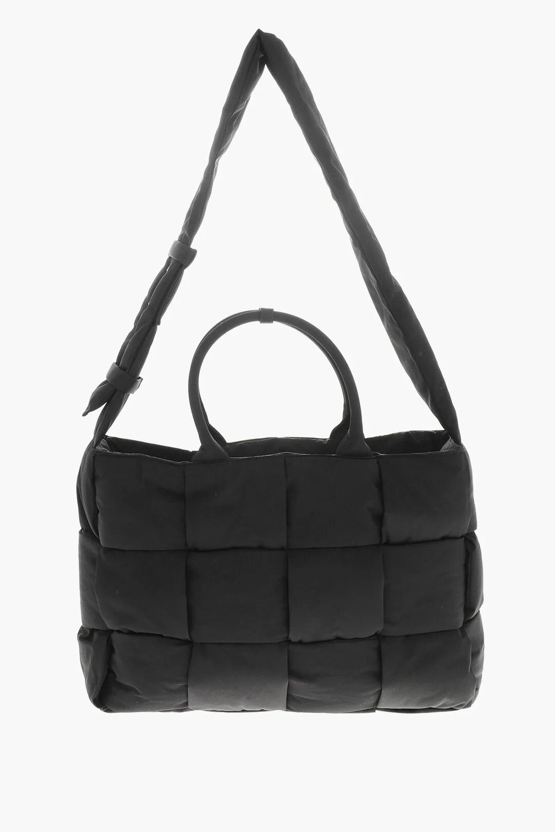 Bottega Veneta og1mm0426 Size: OS / Woven Fabric Maxi Tote Bag in Black Size ONE SIZE - 3 Thumbnail