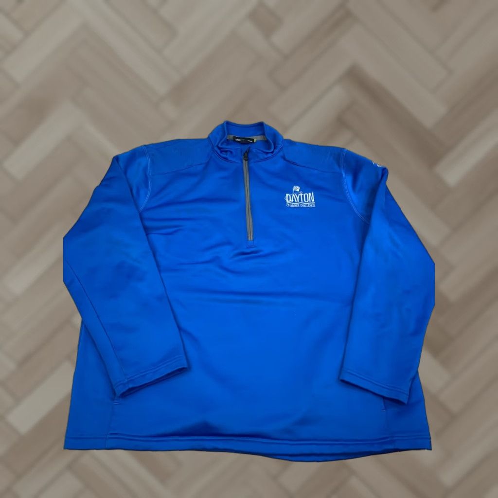 Under Armour Under armour Pullover 1/4 Zip Mens XL Casual Activewear Golf Blue Loose Lightweight Breathable Polyester Mock Neck Surrey? Size US XL / EU 56 / 4 - 1 Thumbnail