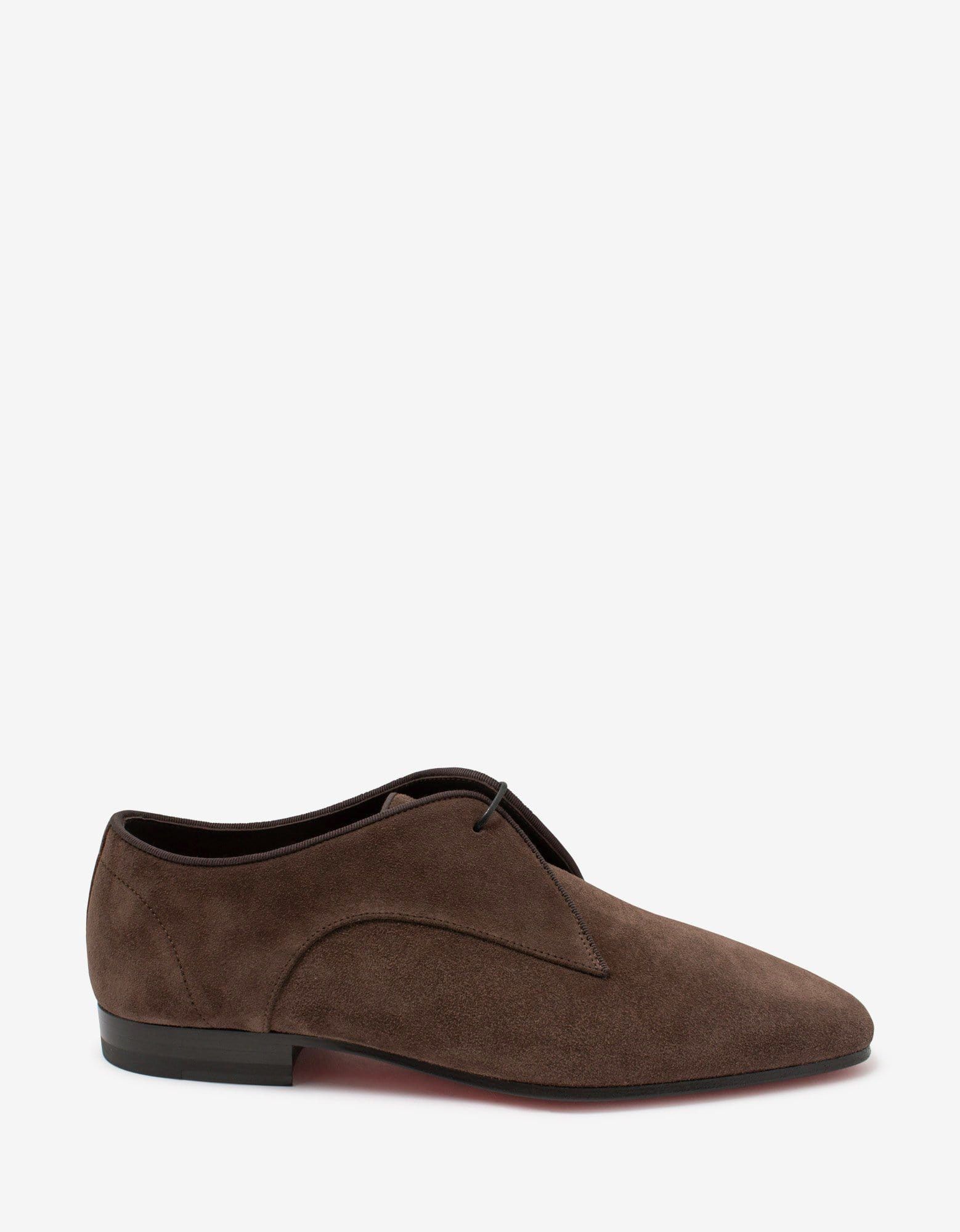 Christian Louboutin Christian Louboutin Carderby Brown Suede Leather Shoes Size US 11 / EU 44 - 2 Thumbnail